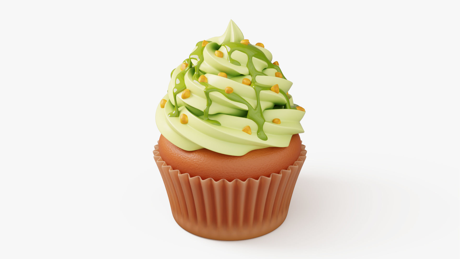 Colorful Cupcake Set 3D Model Collection_3