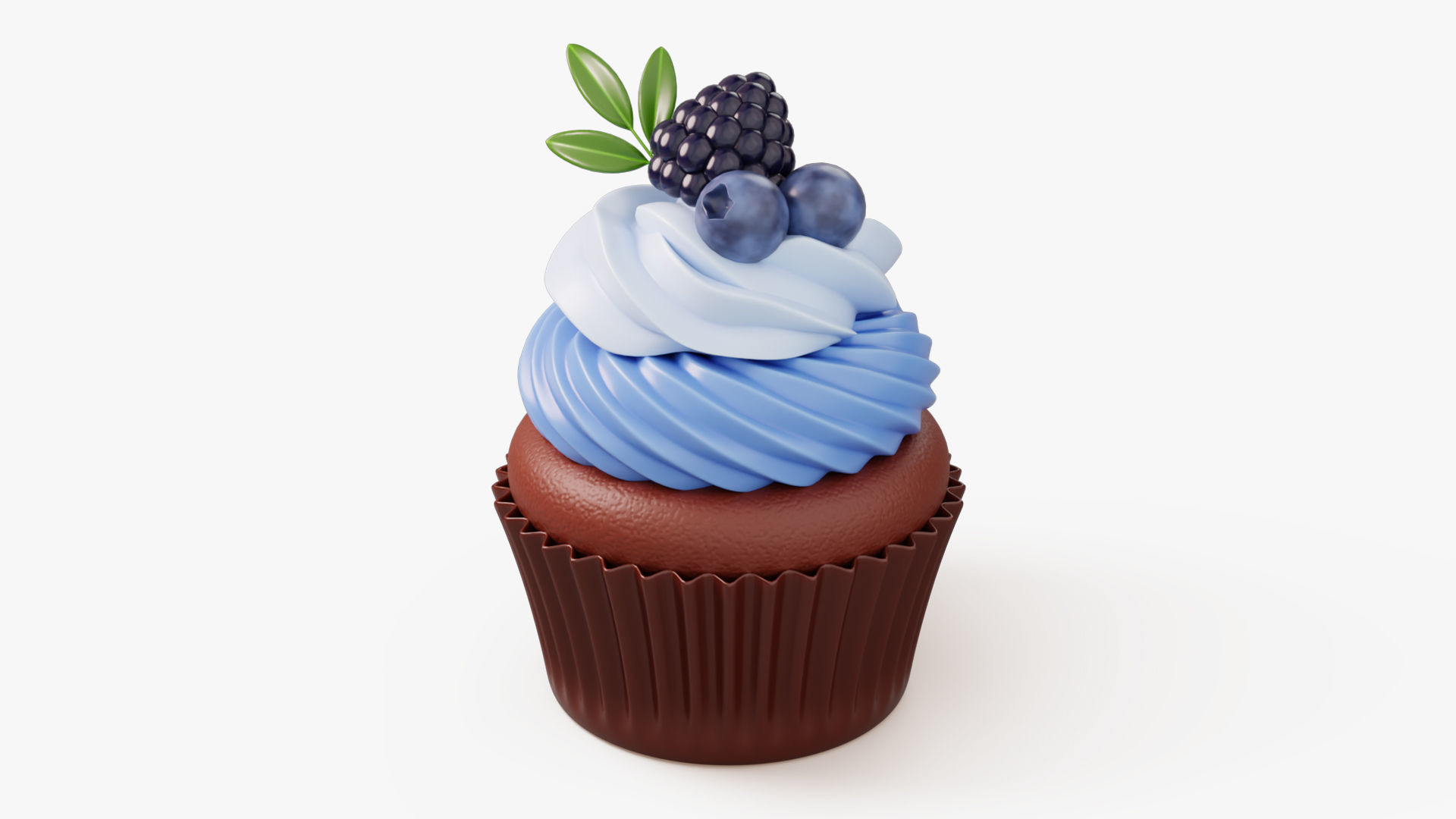 Colorful Cupcake Set 3D Model Collection_6