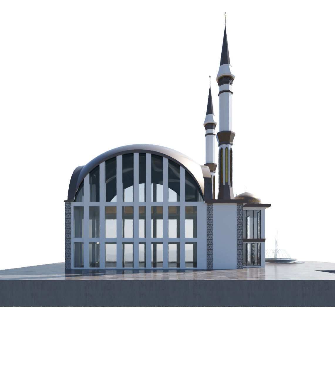 Mosque 3d Model Low-poly 3D model_6