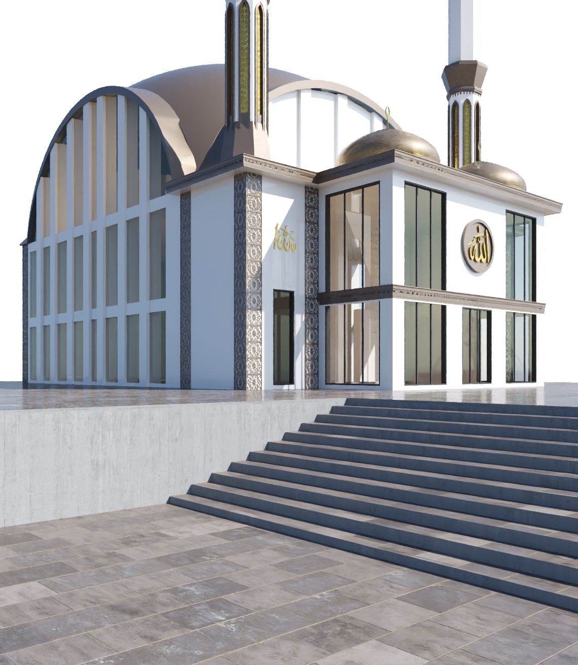 Mosque 3d Model Low-poly 3D model_4