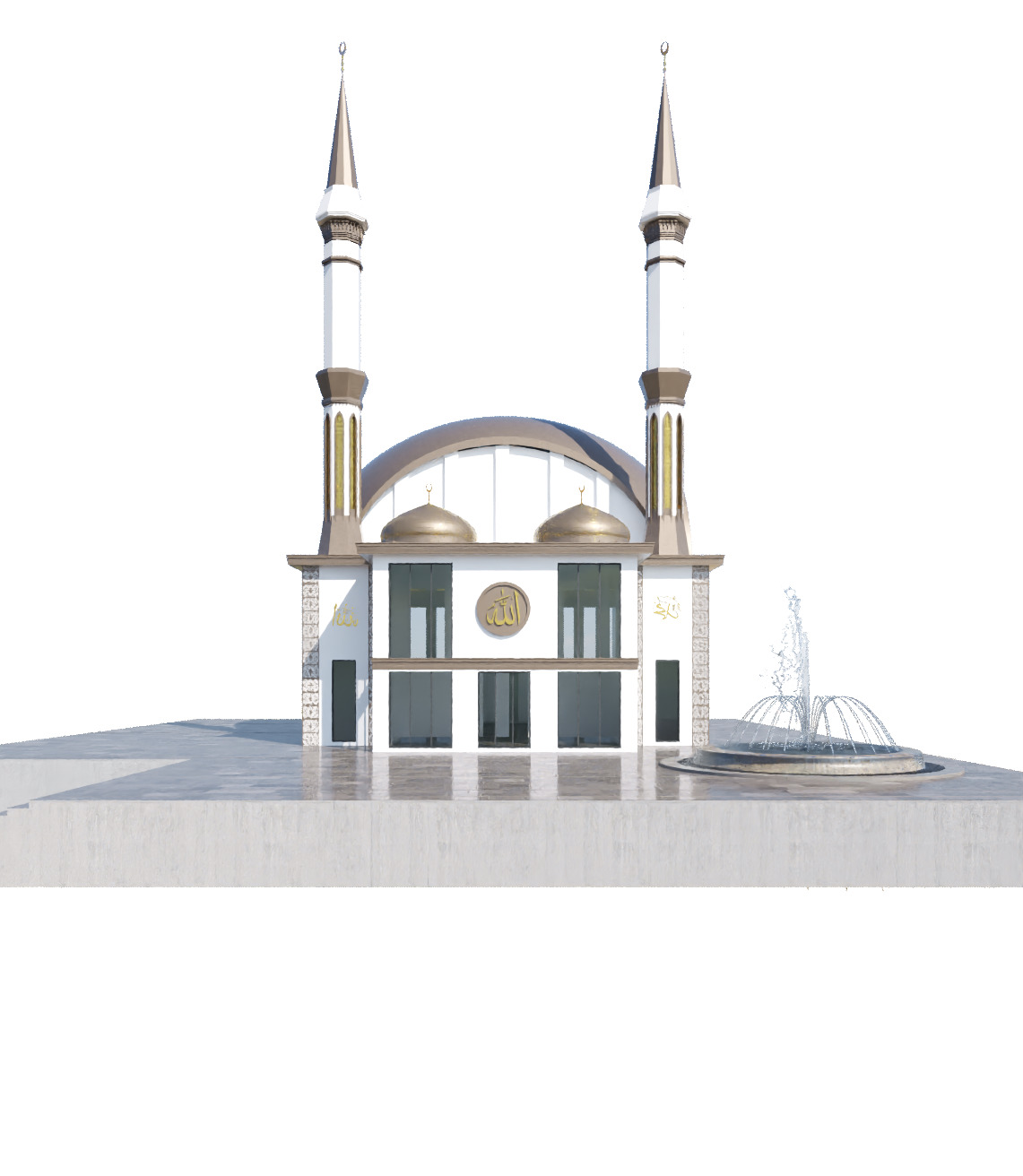 Mosque 3d Model Low-poly 3D model_5