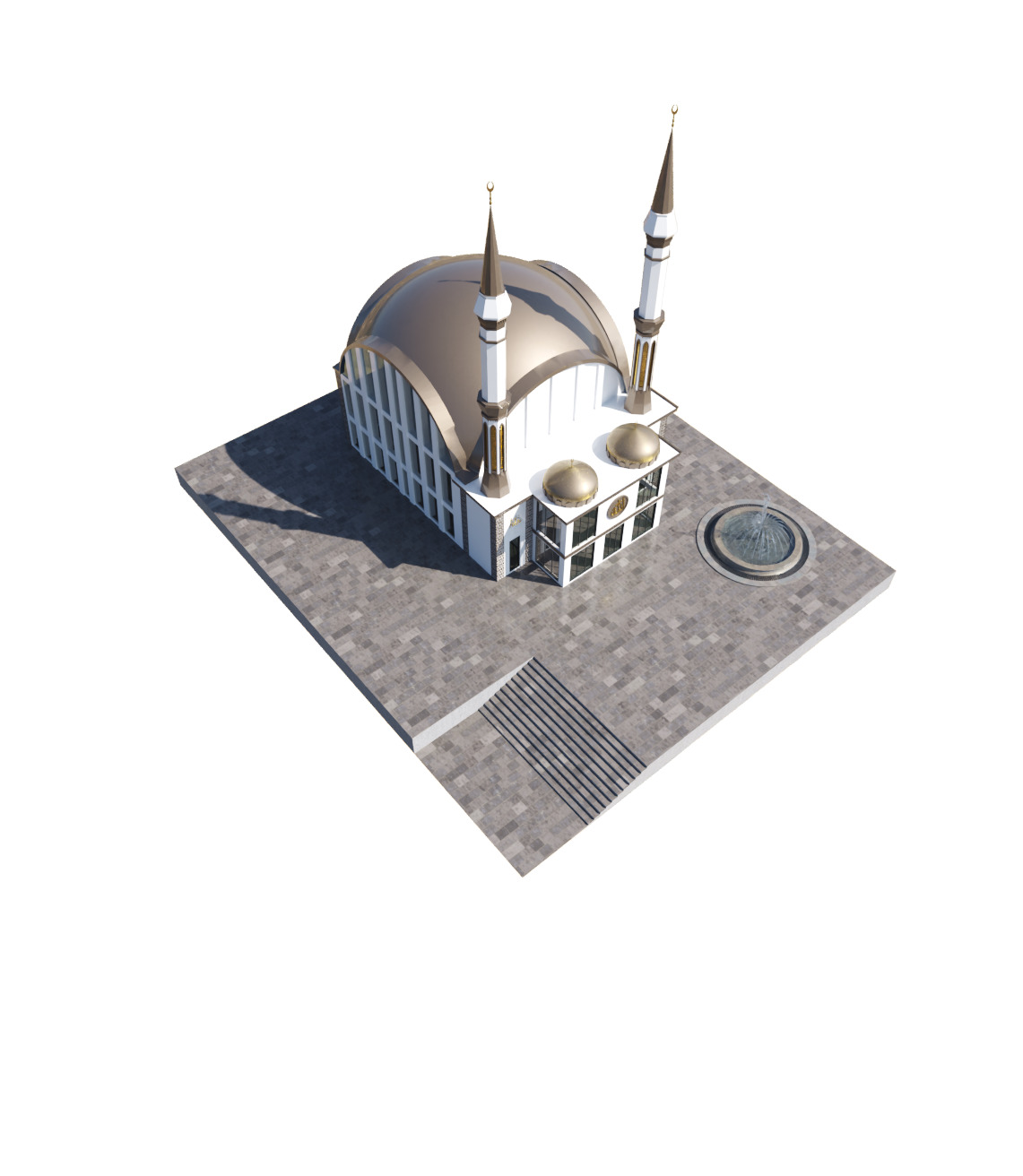 Mosque 3d Model Low-poly 3D model_2