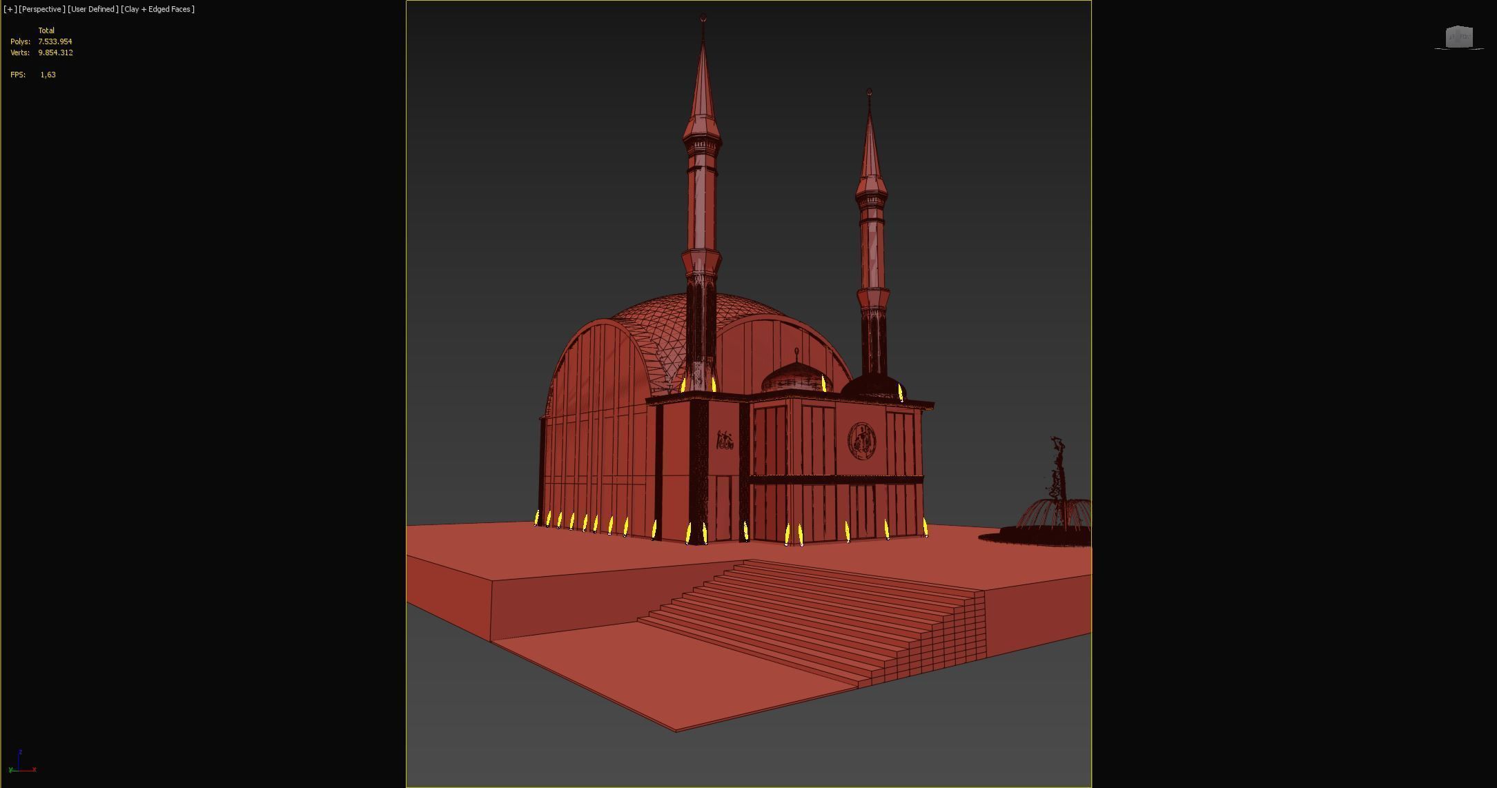 Mosque 3d Model Low-poly 3D model_8