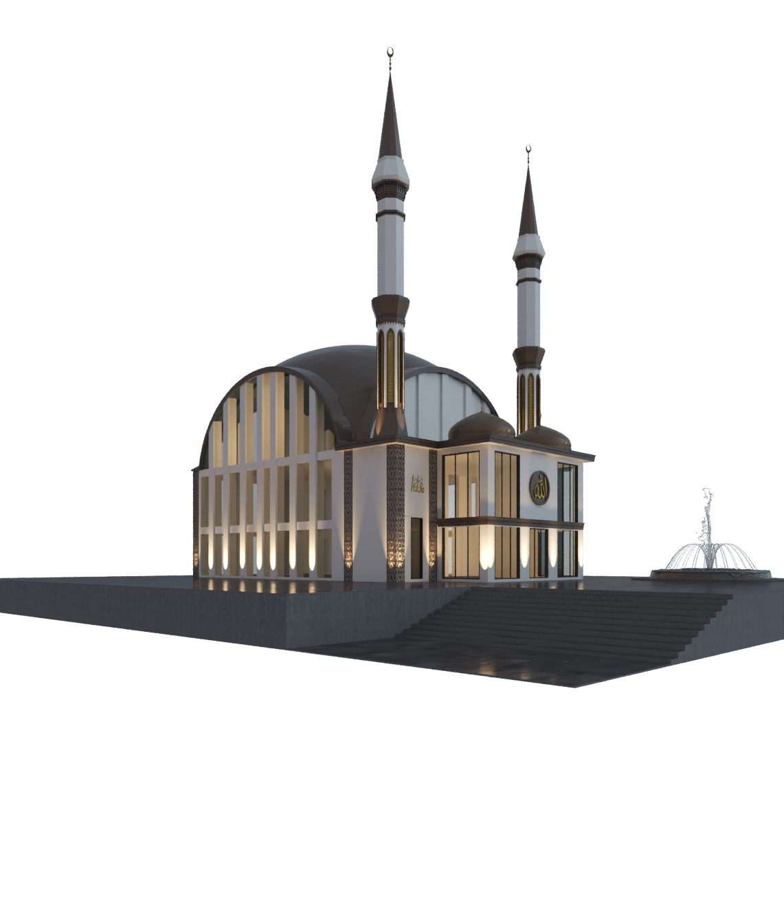 Mosque 3d Model Low-poly 3D model_1