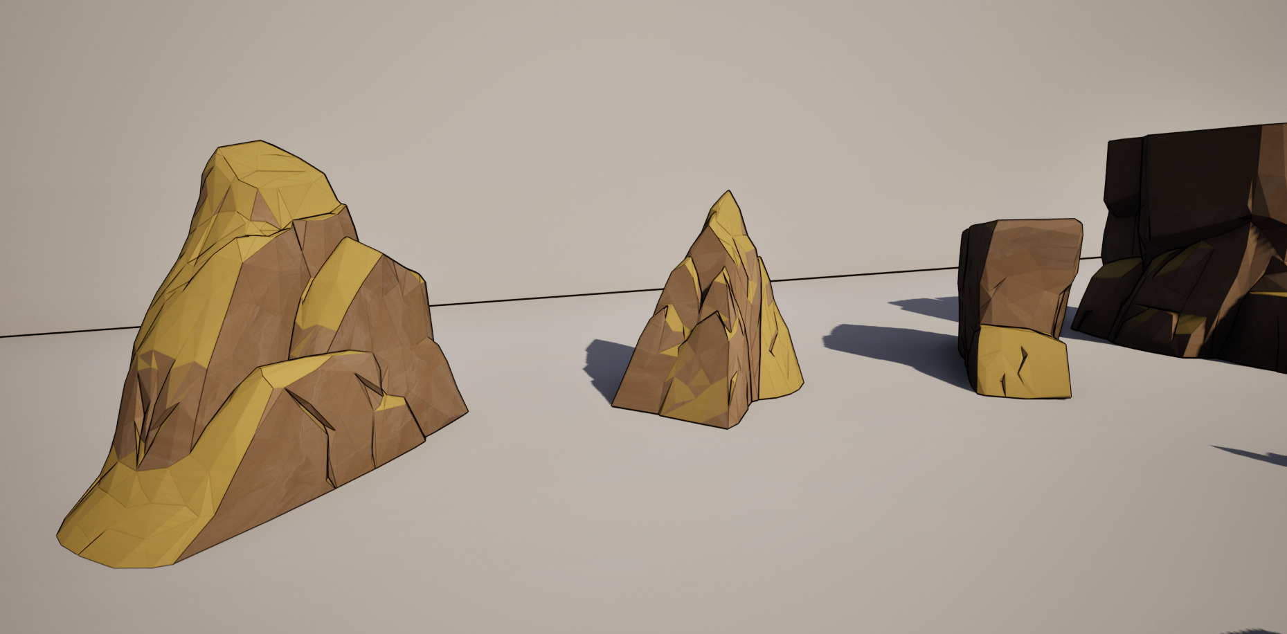 Low-Poly Rock And Stone Formation Collection Low-poly 3D model_5
