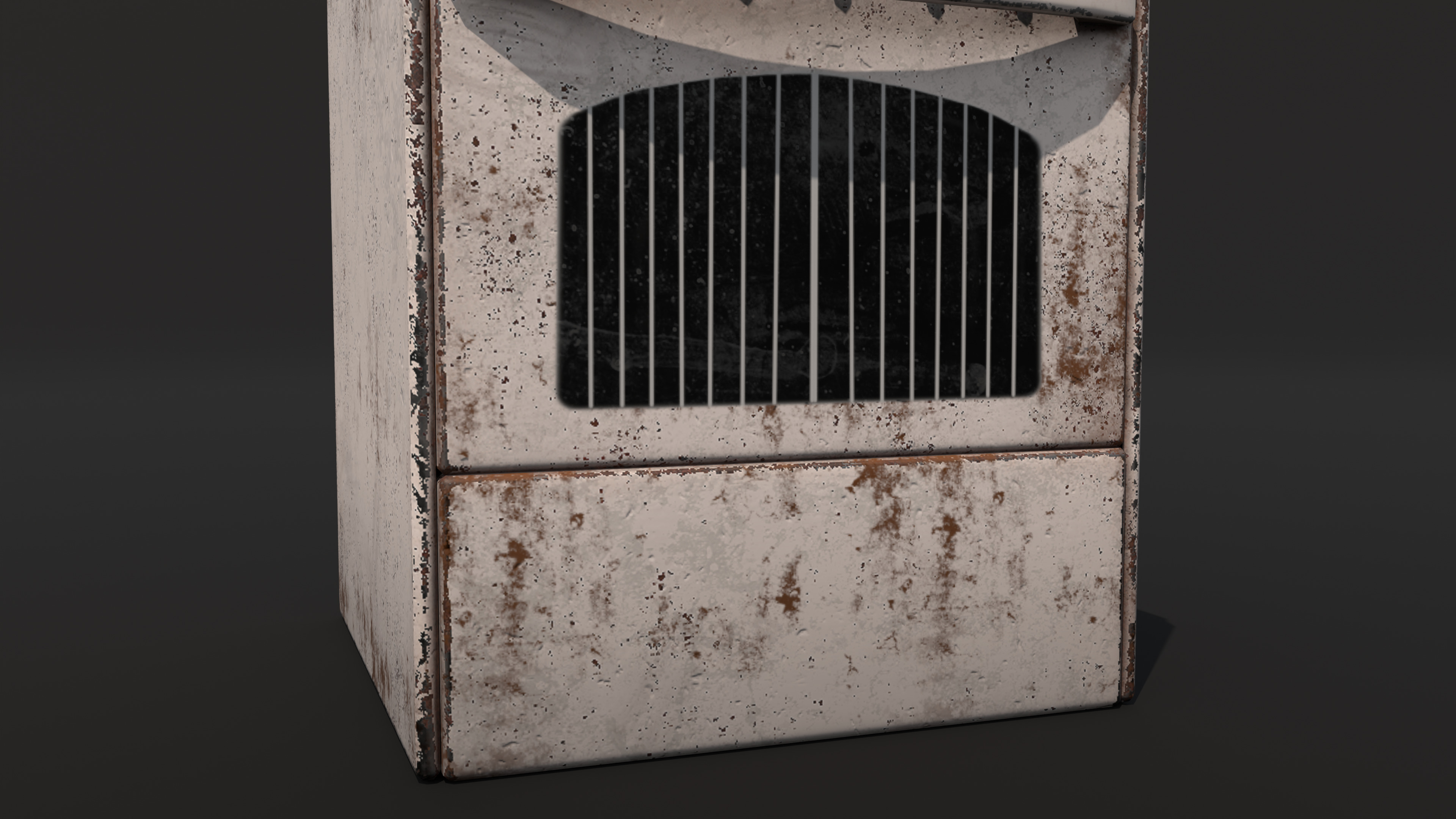 Old oven Low-poly 3D model_7