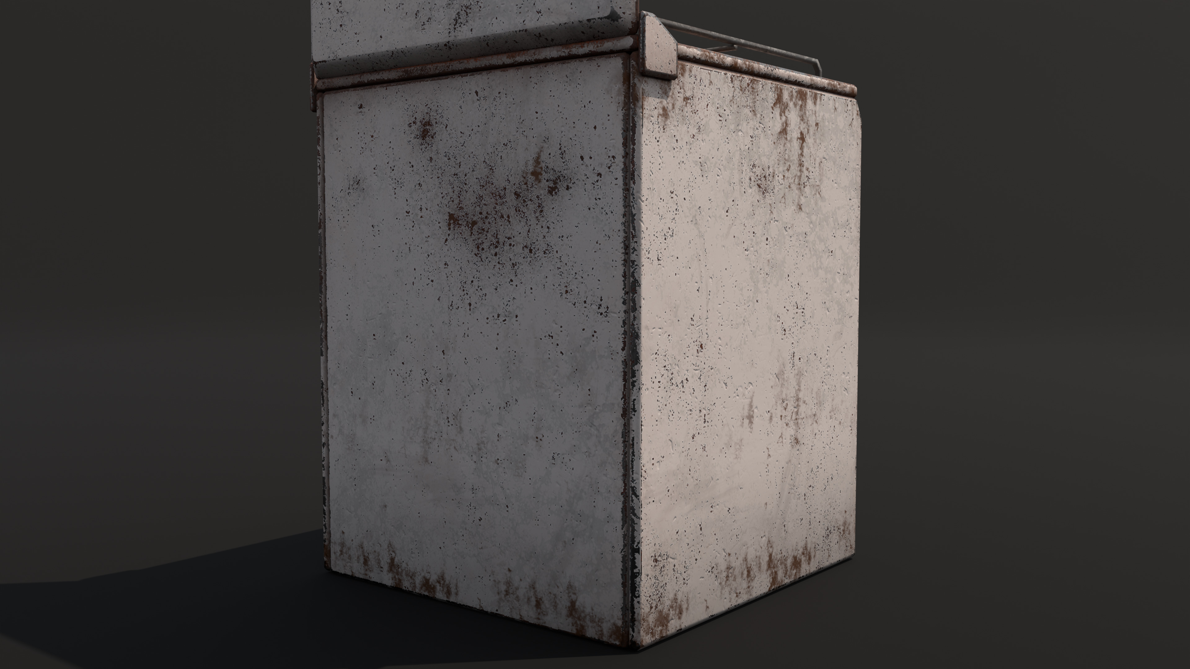 Old oven Low-poly 3D model_8