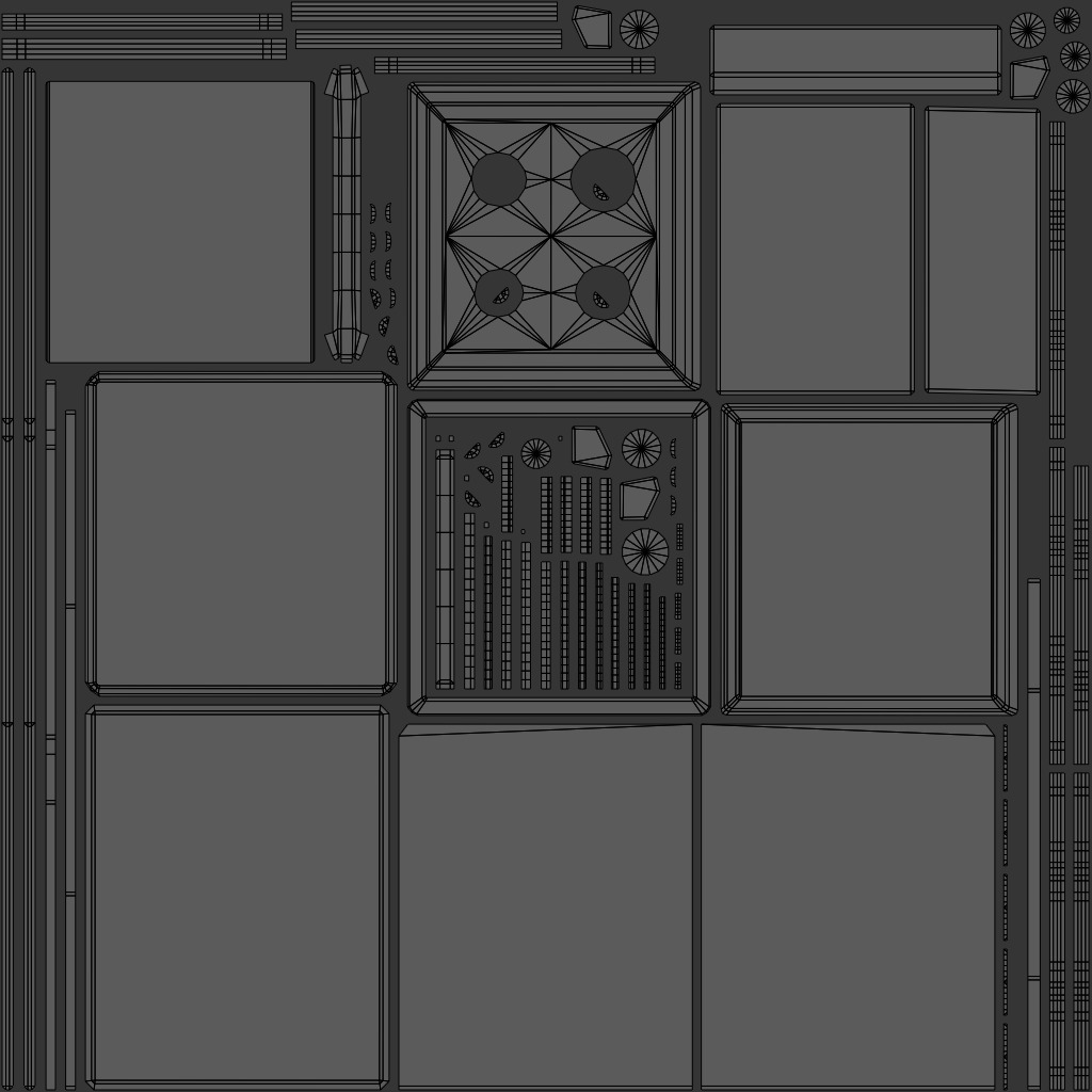 Old oven Low-poly 3D model_10