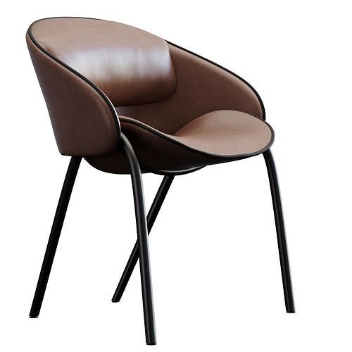 Folium Lounge Chair By Wendelbo 3D model