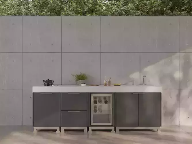 Modern Outdoor Kitchen 02