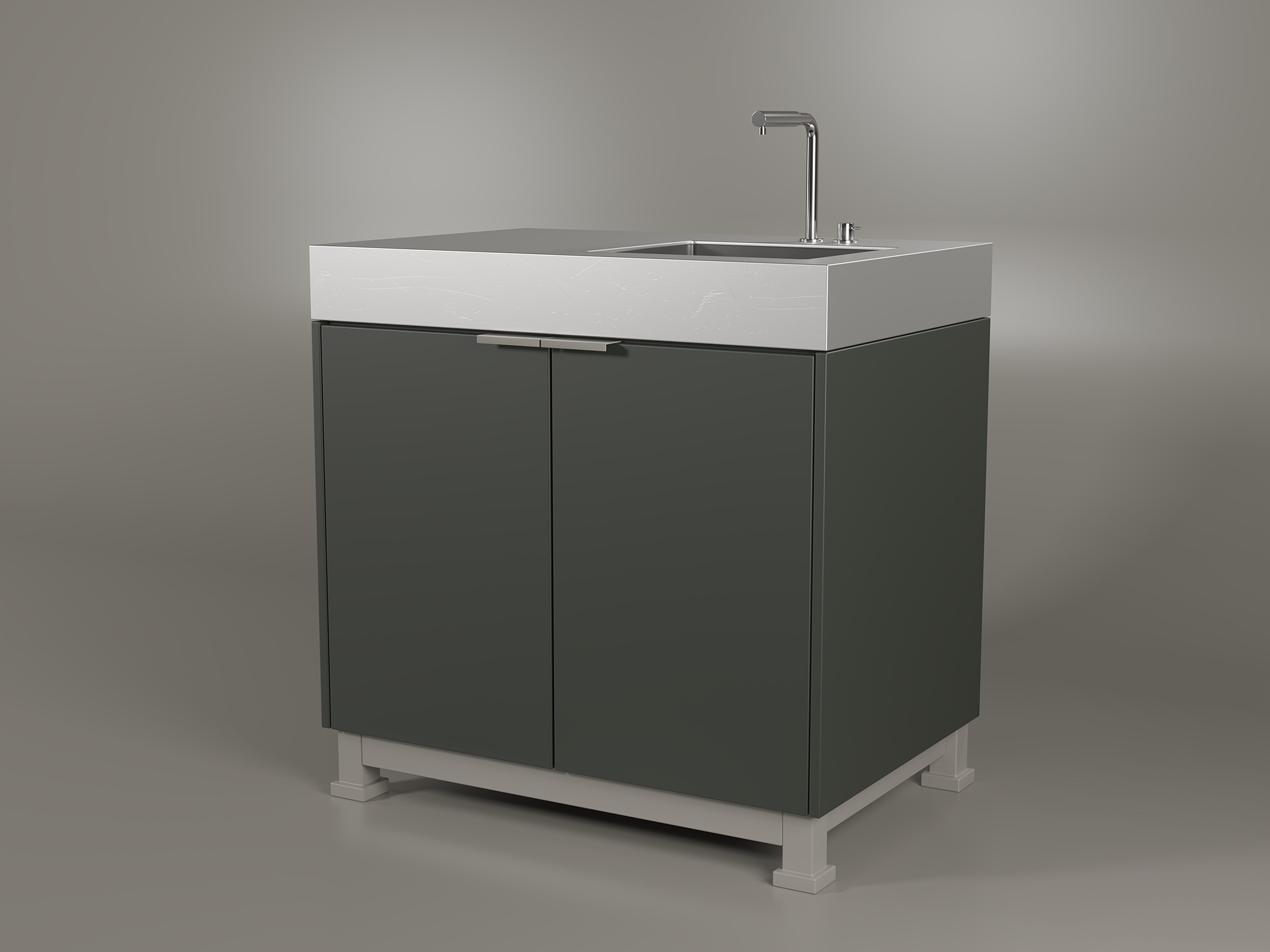 Modern Outdoor Kitchen 02 3D model_10