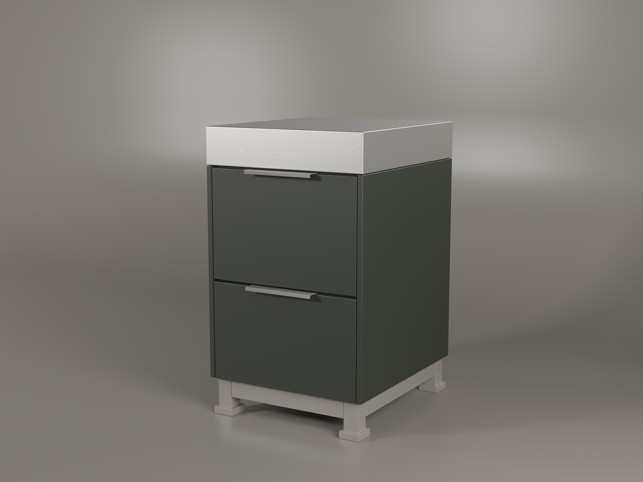 Modern Outdoor Kitchen 02 3D model_8