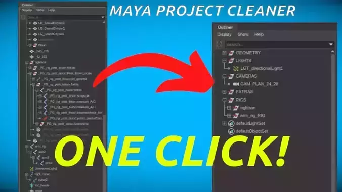 Maya Project Cleaner