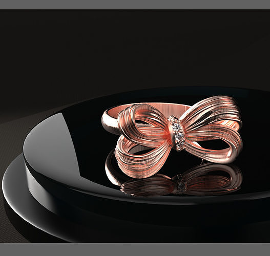 papillon Ring 3D print model