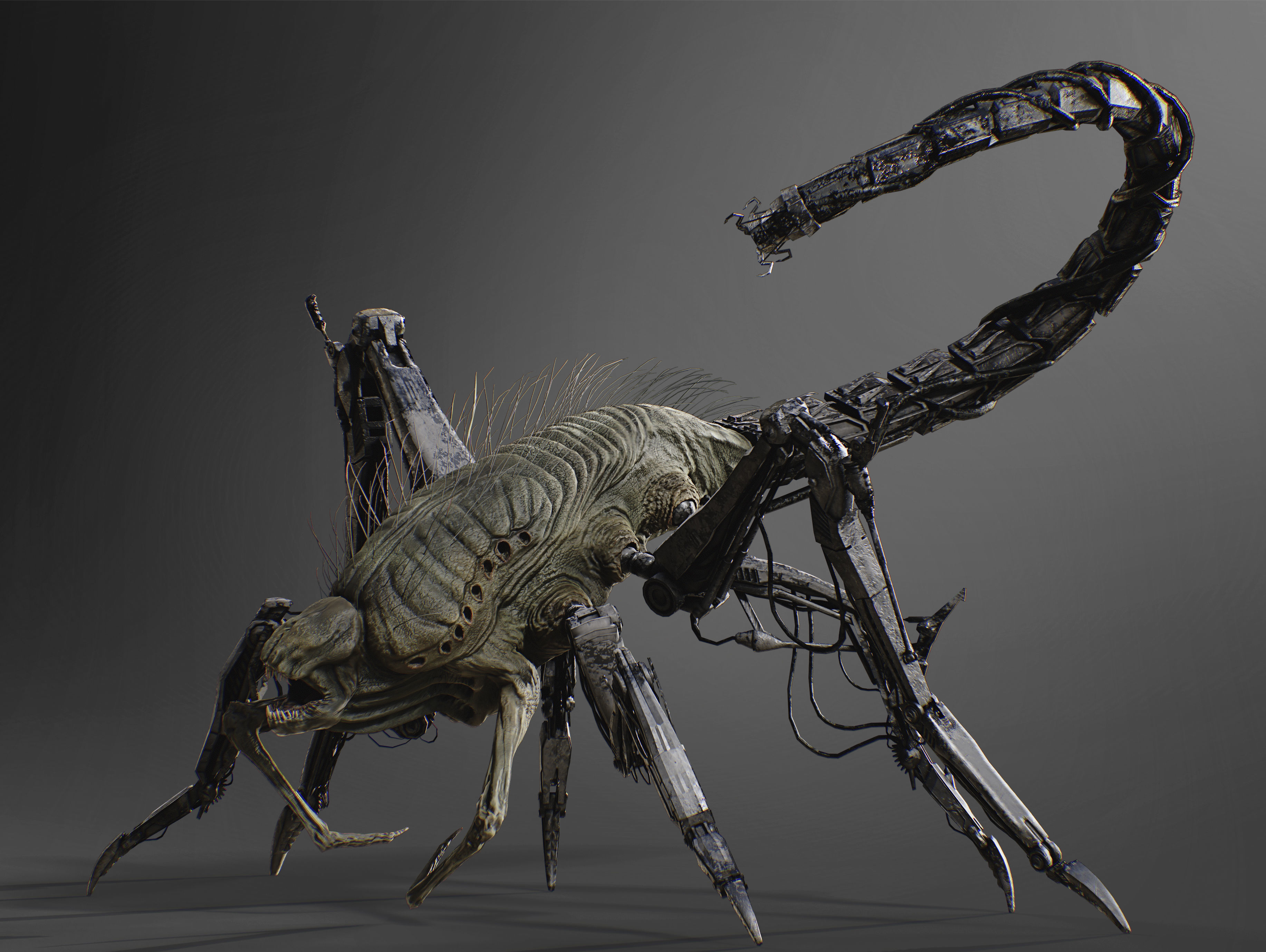 Griever Low-poly 3D model_3