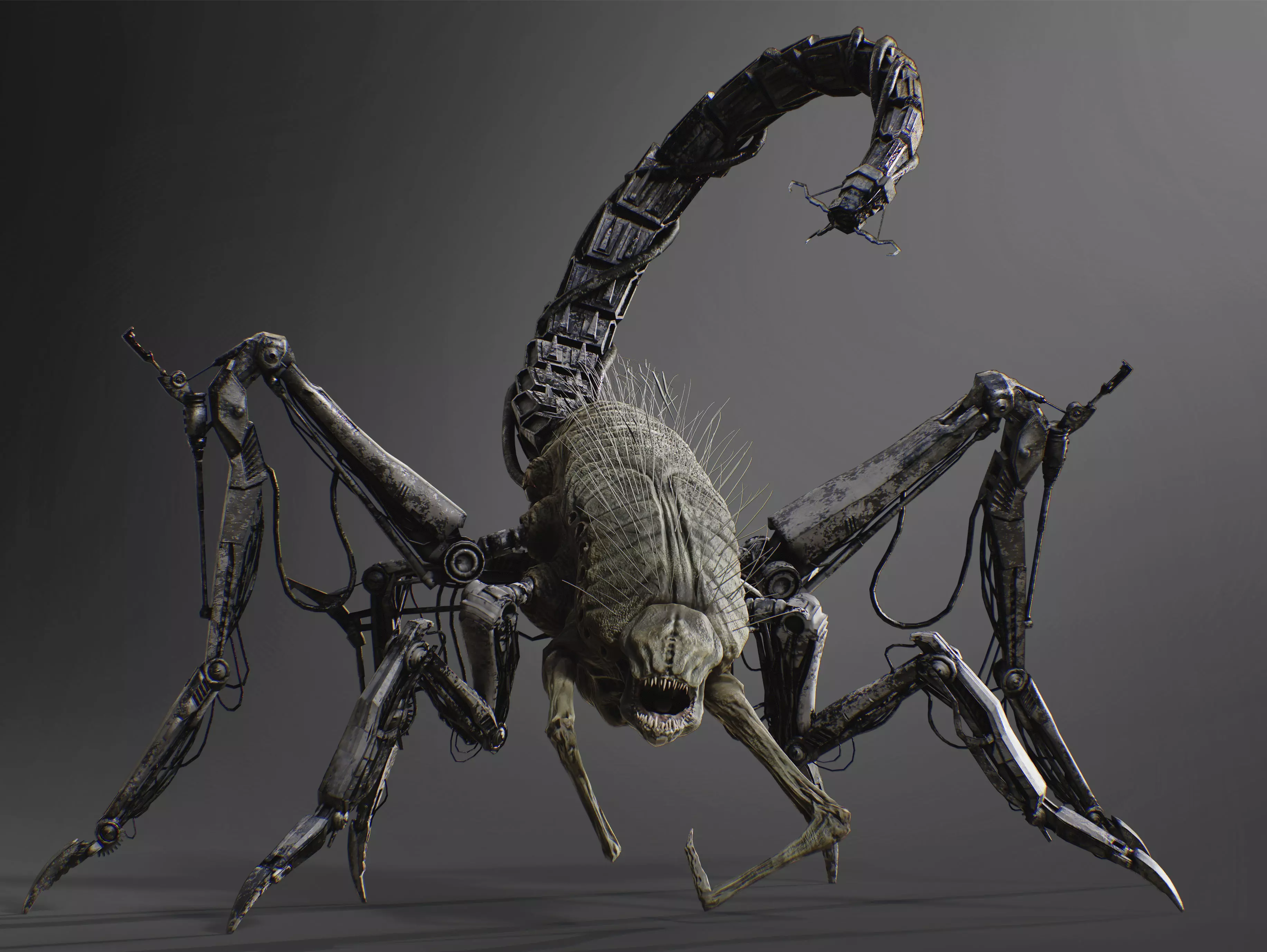 Griever Low-poly 3D model_0