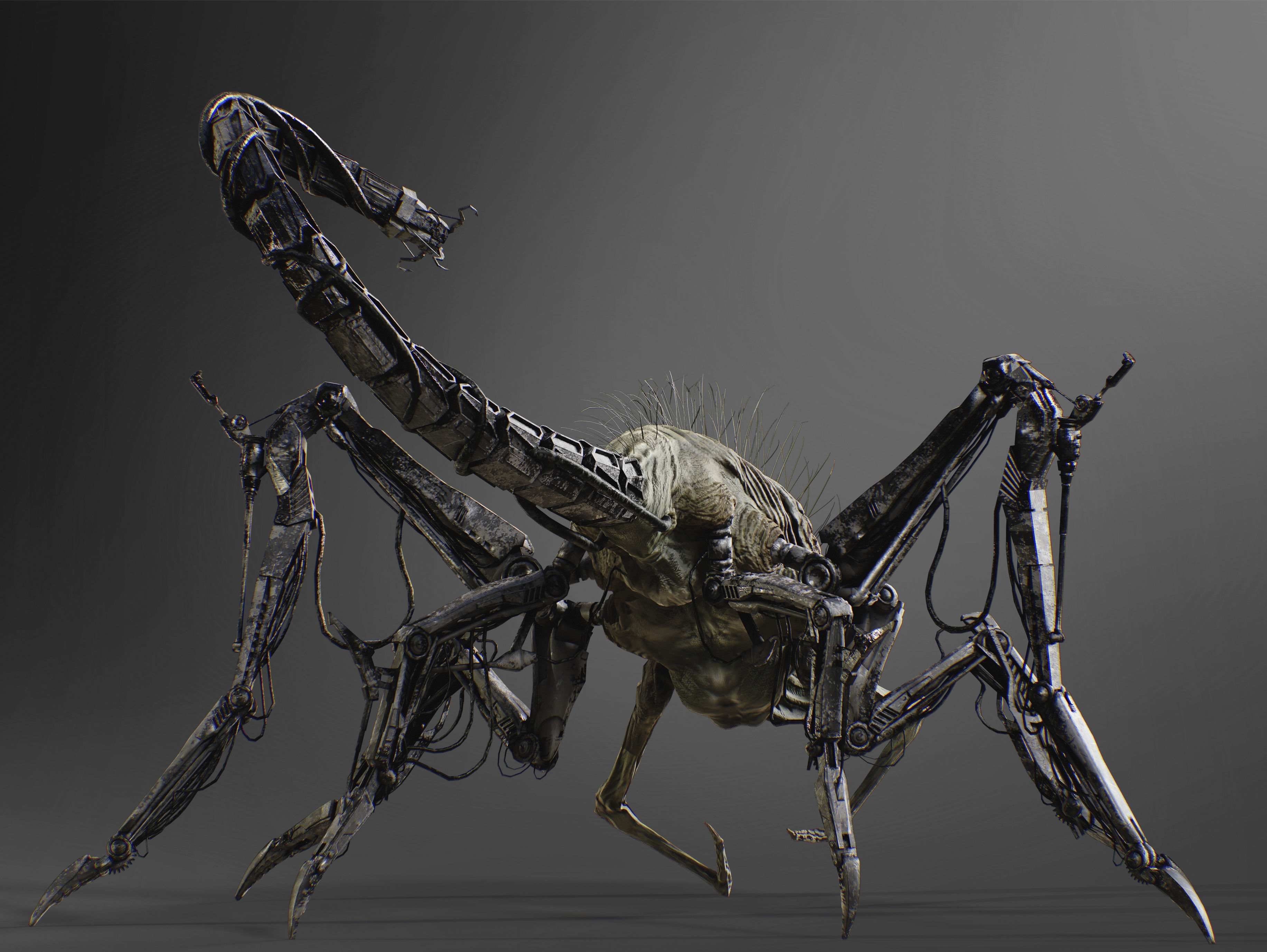 Griever Low-poly 3D model_2