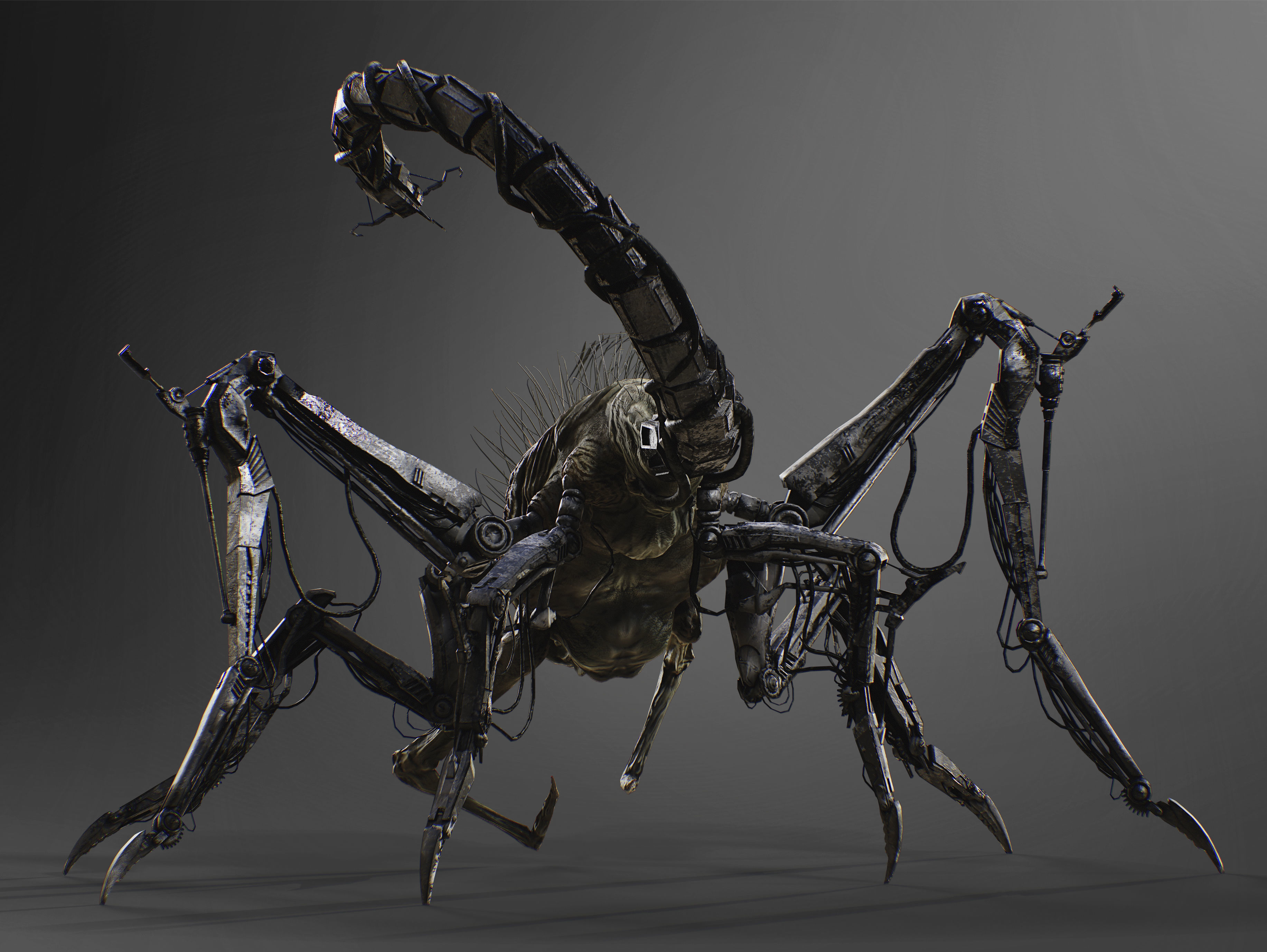 Griever Low-poly 3D model_6