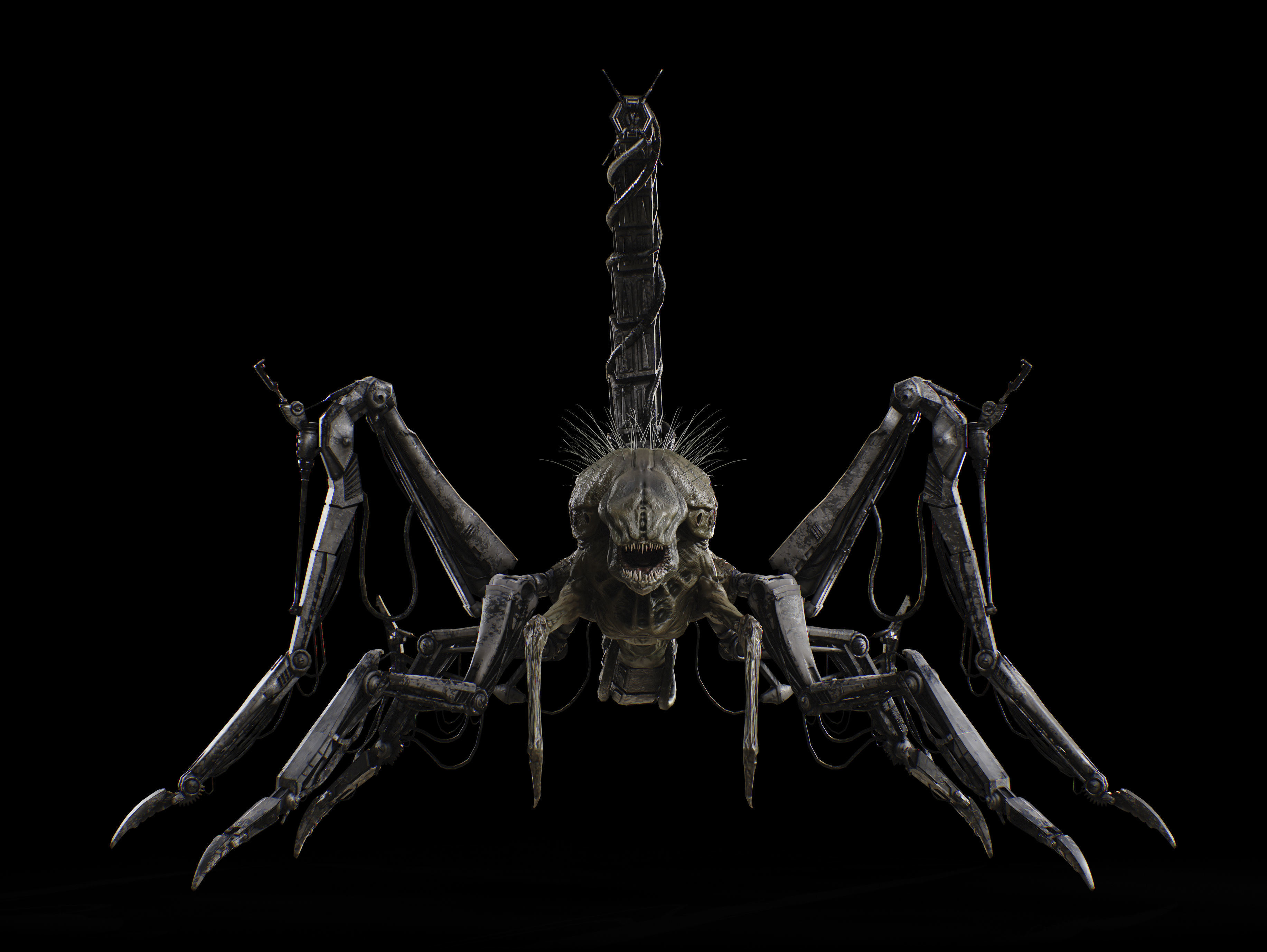 Griever Low-poly 3D model_8