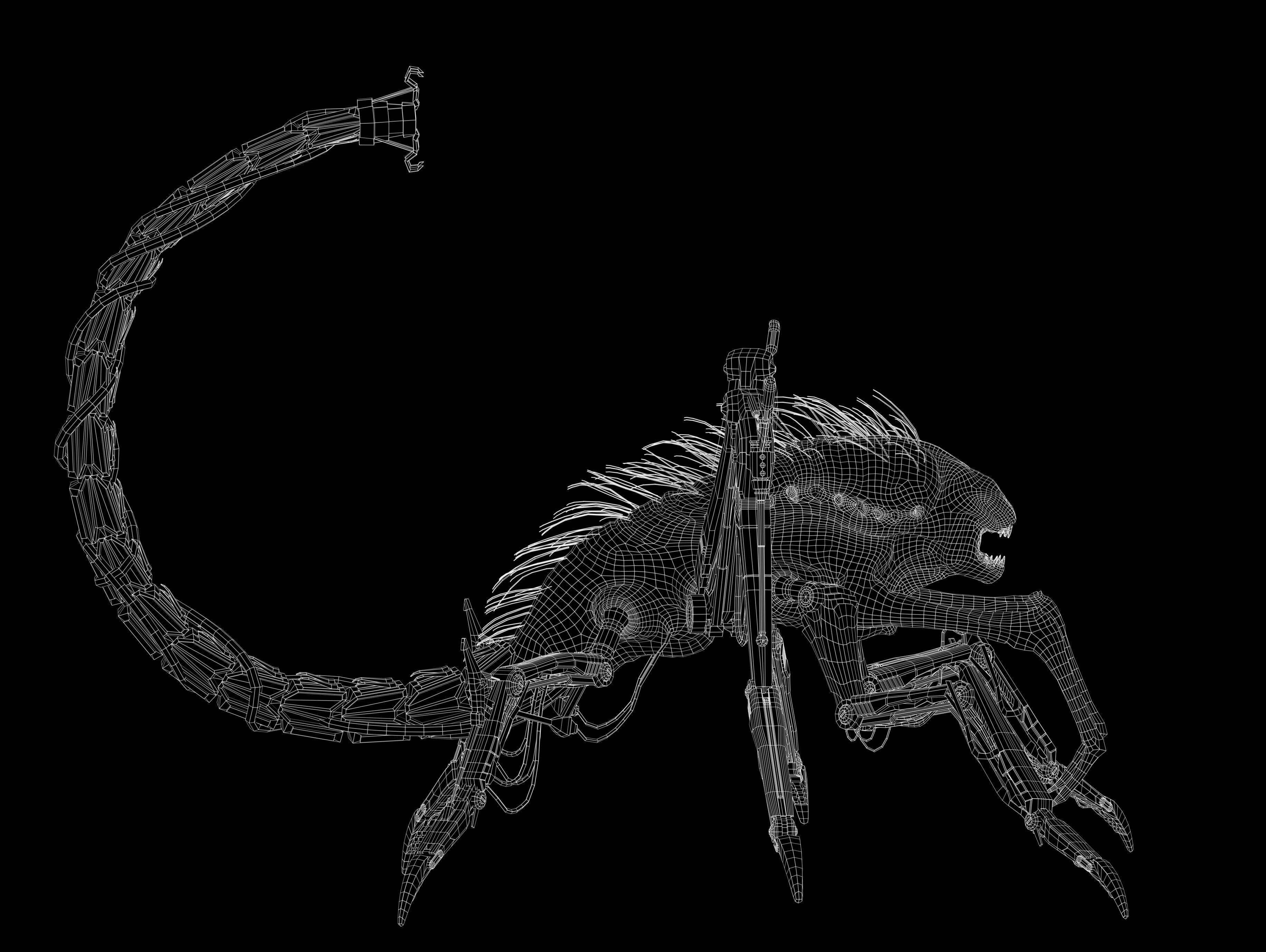 Griever Low-poly 3D model_13