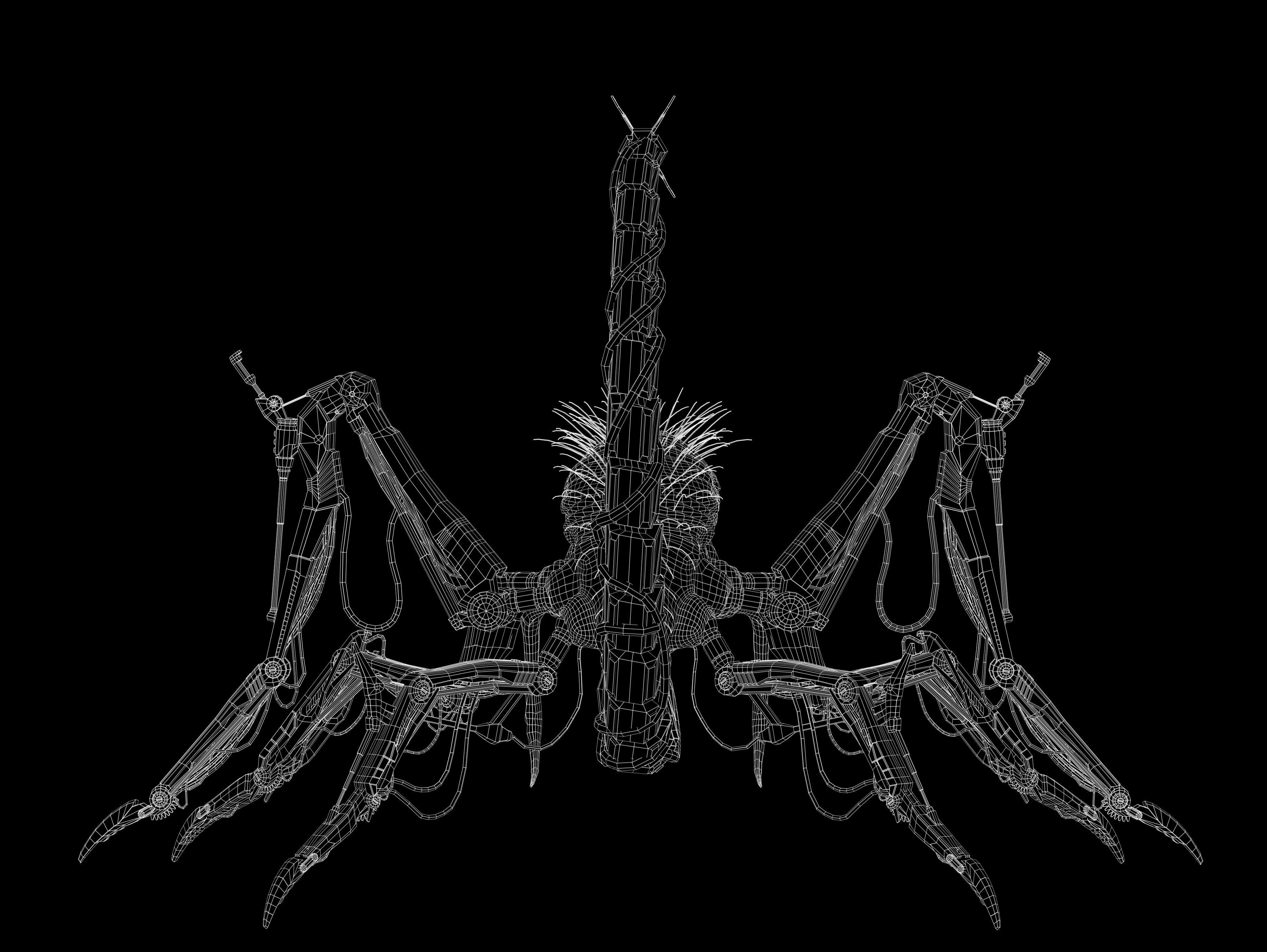 Griever Low-poly 3D model_12