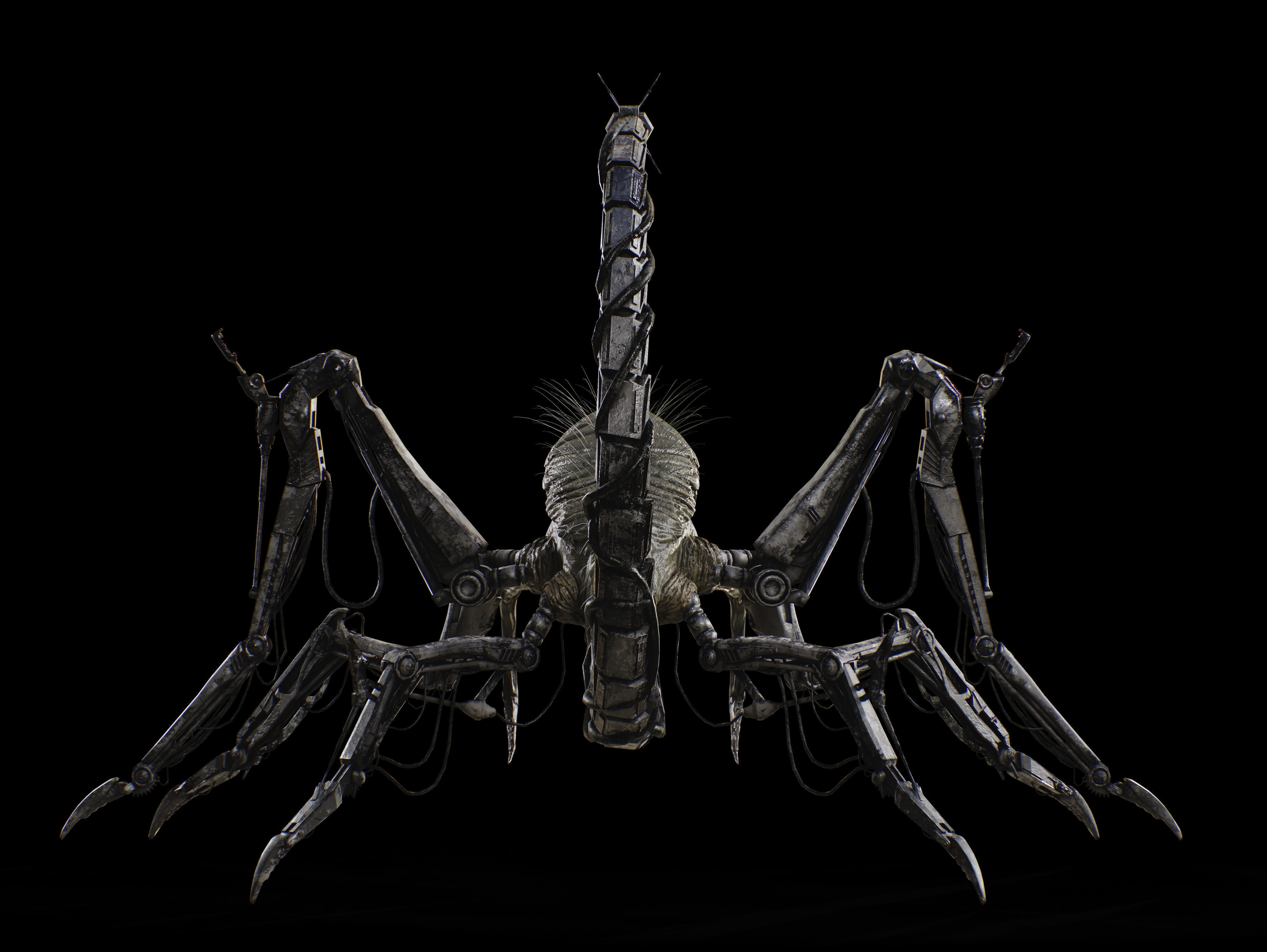 Griever Low-poly 3D model_10