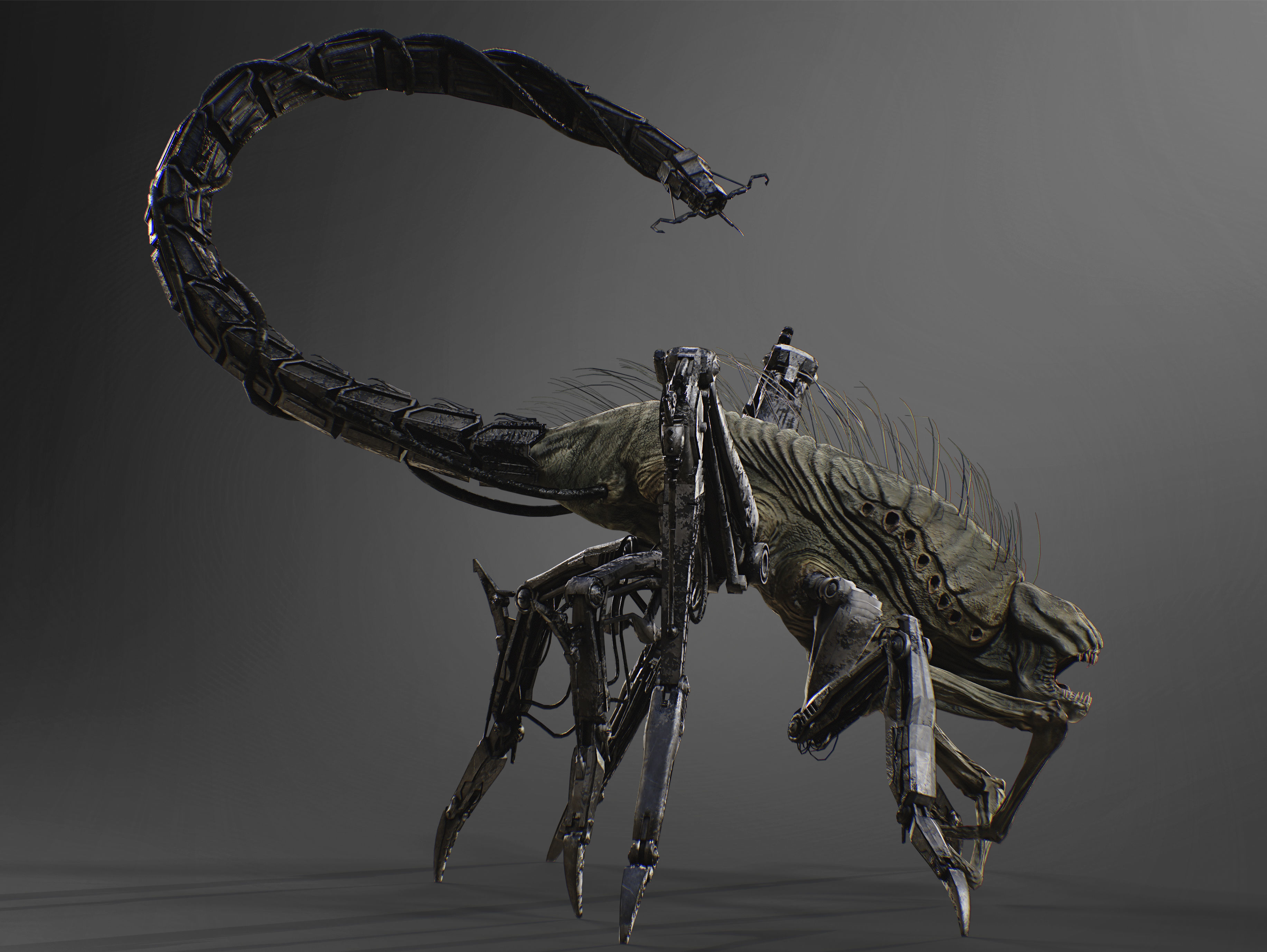 Griever Low-poly 3D model_5