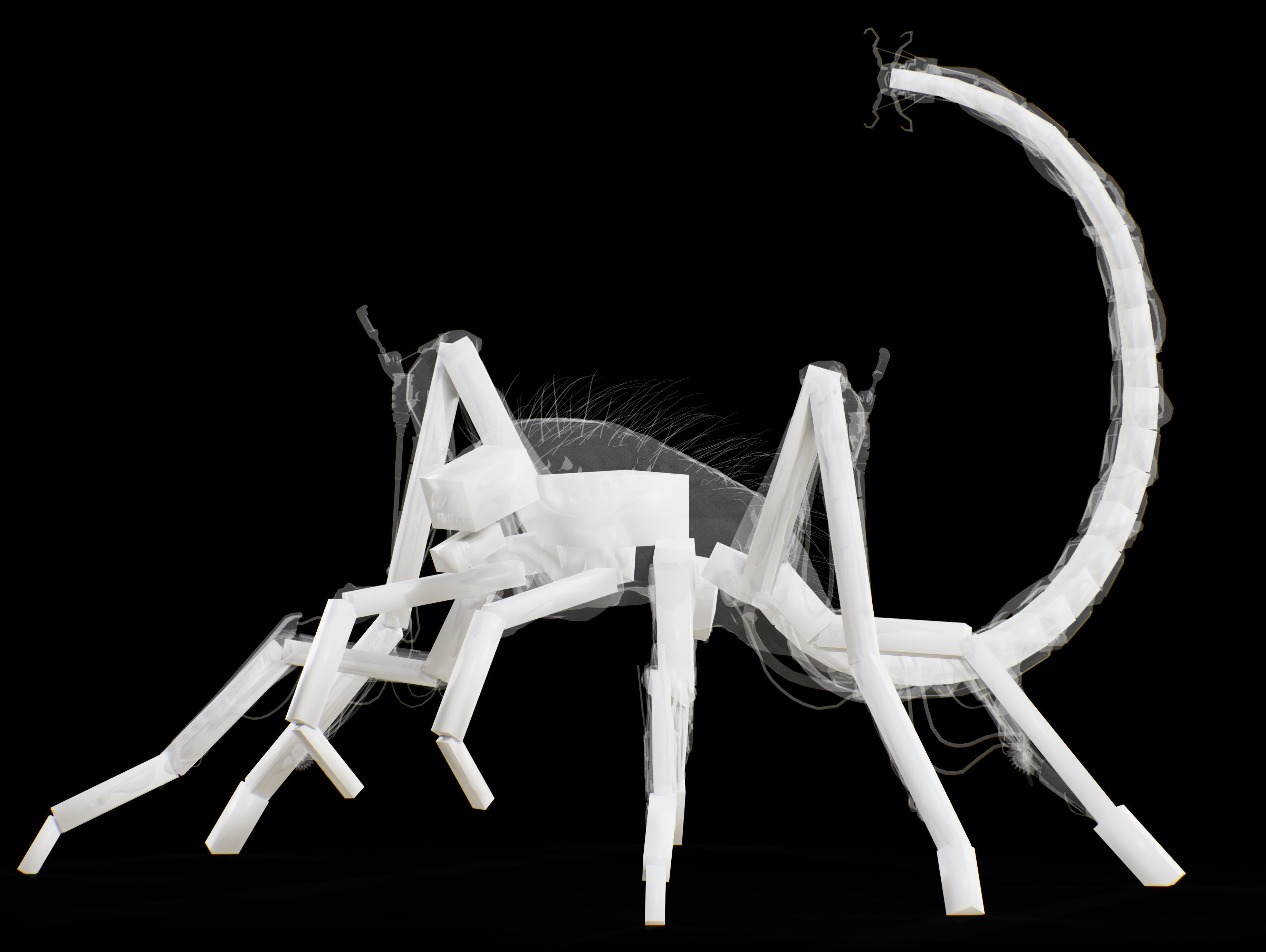 Griever Low-poly 3D model_14