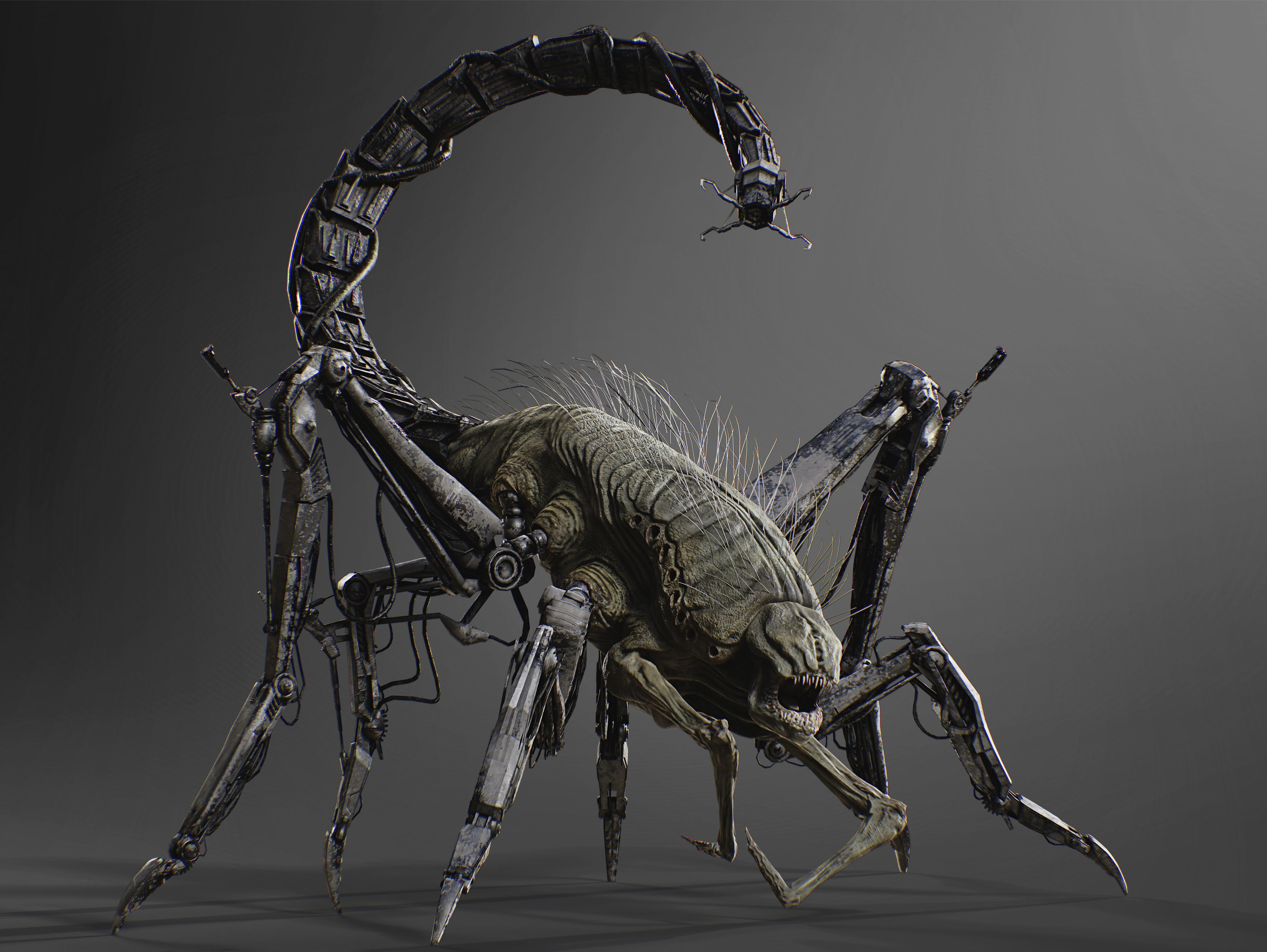 Griever Low-poly 3D model_4