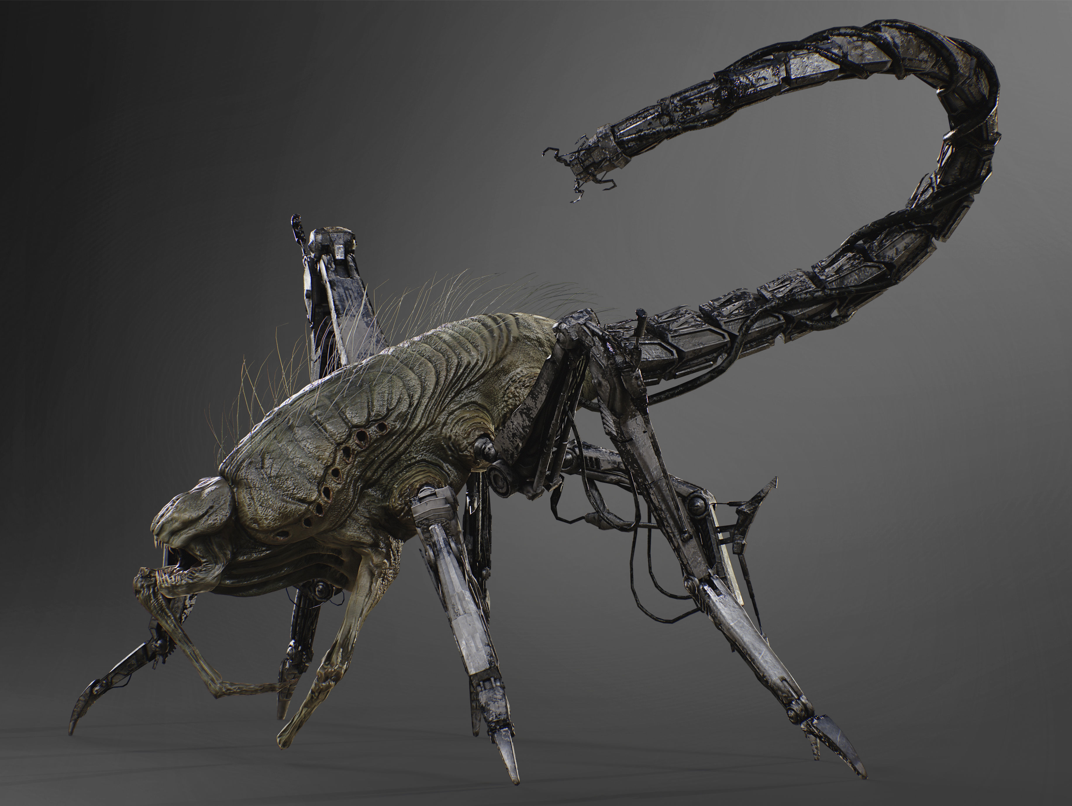 Griever Low-poly 3D model_7