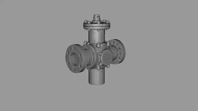 Industrial Valve Duo Pack Low Poly Game Ready 3D Models