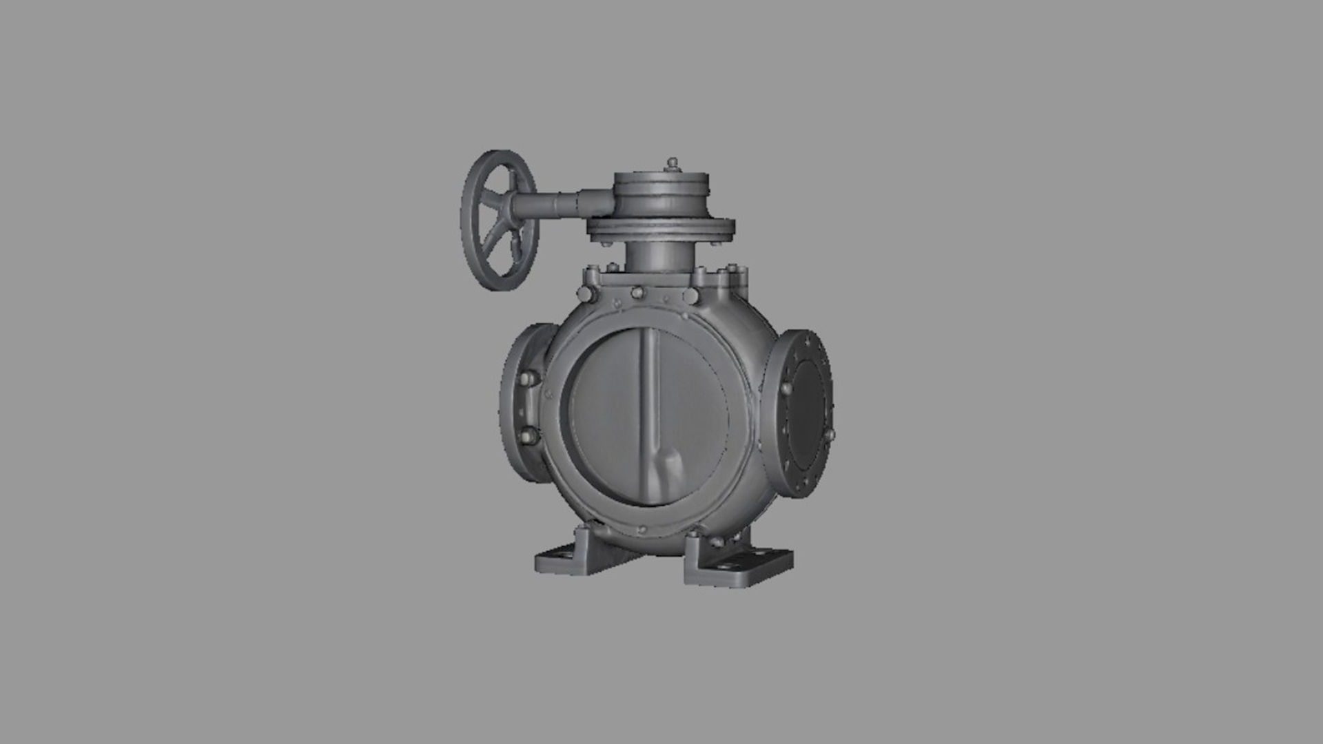 Industrial Valve Duo Pack Low Poly Game Ready 3D Models Low-poly 3D model_5