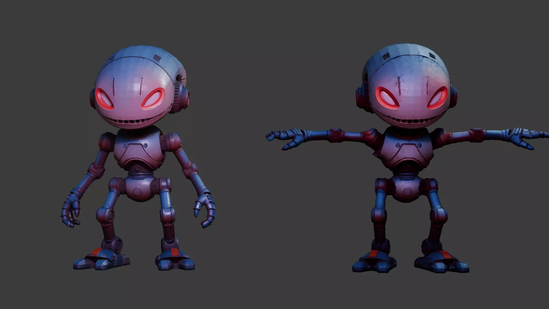 Alien Enemy  Sci-Fi Cybernetic Creature for Games or Concept Art 3D model_0