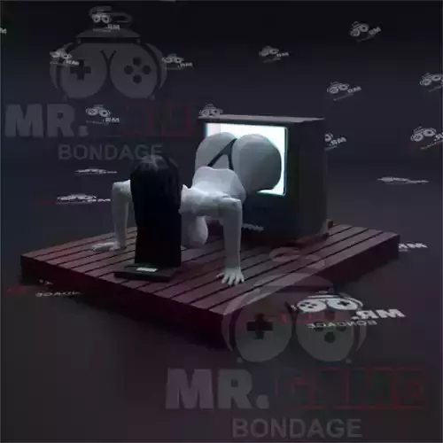 Sadako Yamamura Big Ass Tv 3D print model