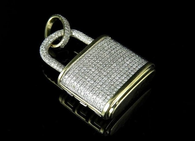  Hip Hop Padlock Pendant