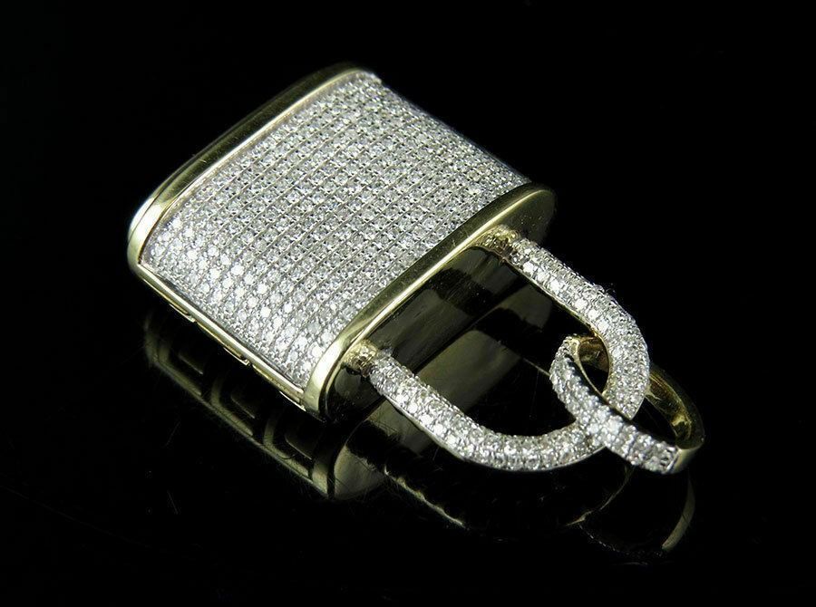 Hip Hop Padlock Pendant 3D print model_2