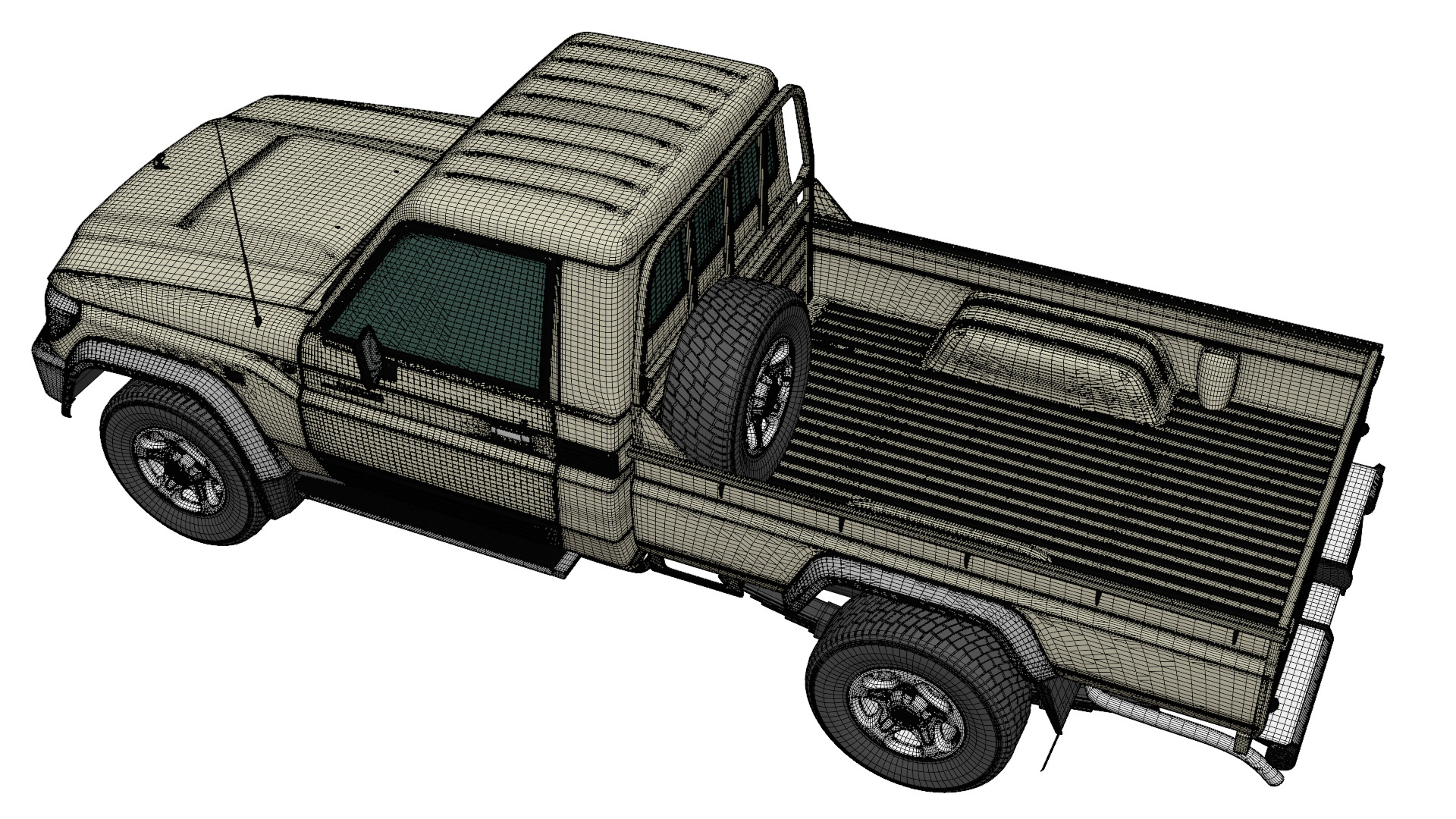 toyota land cruiser 3D model_9