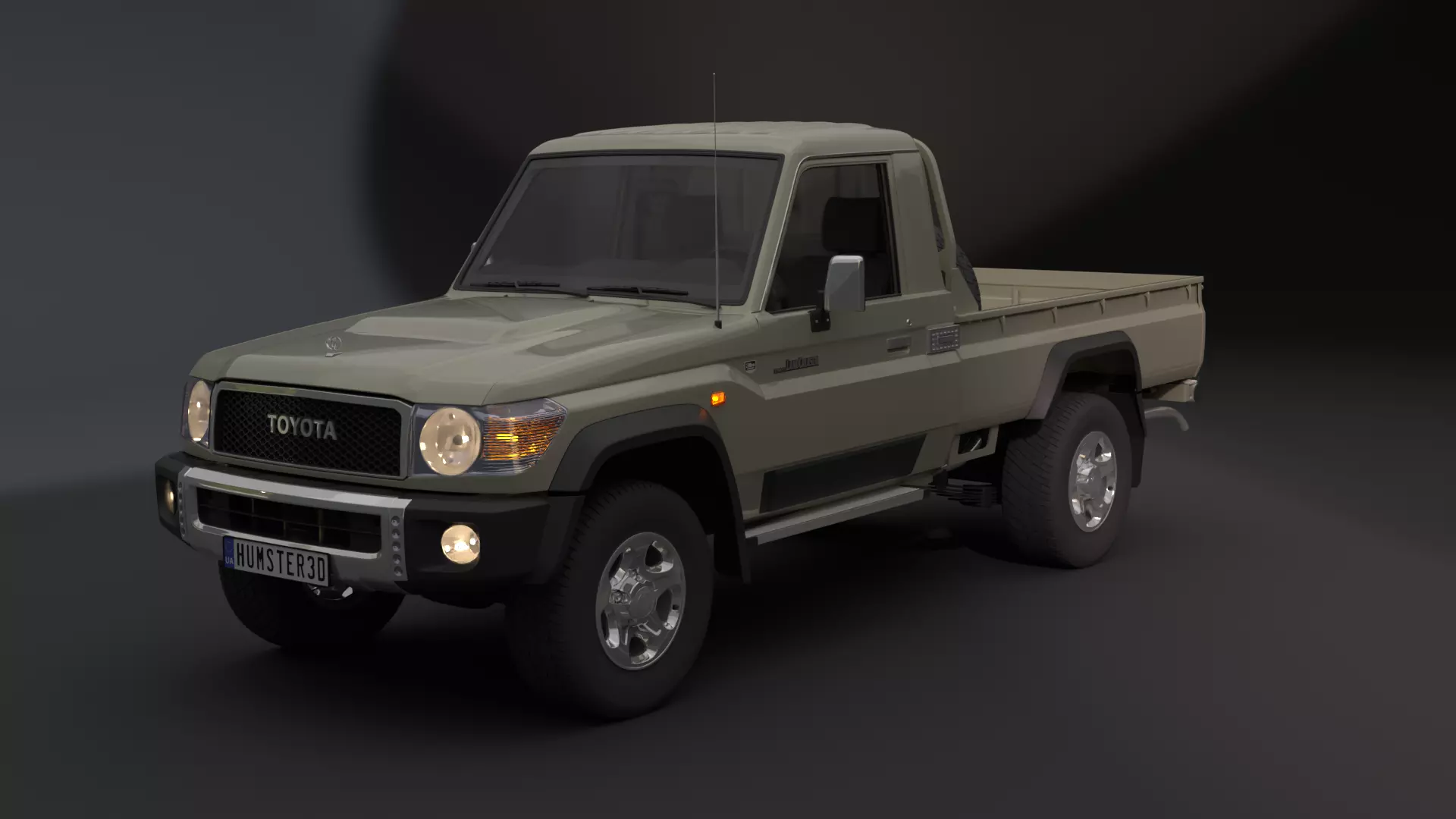 toyota land cruiser 3D model_0