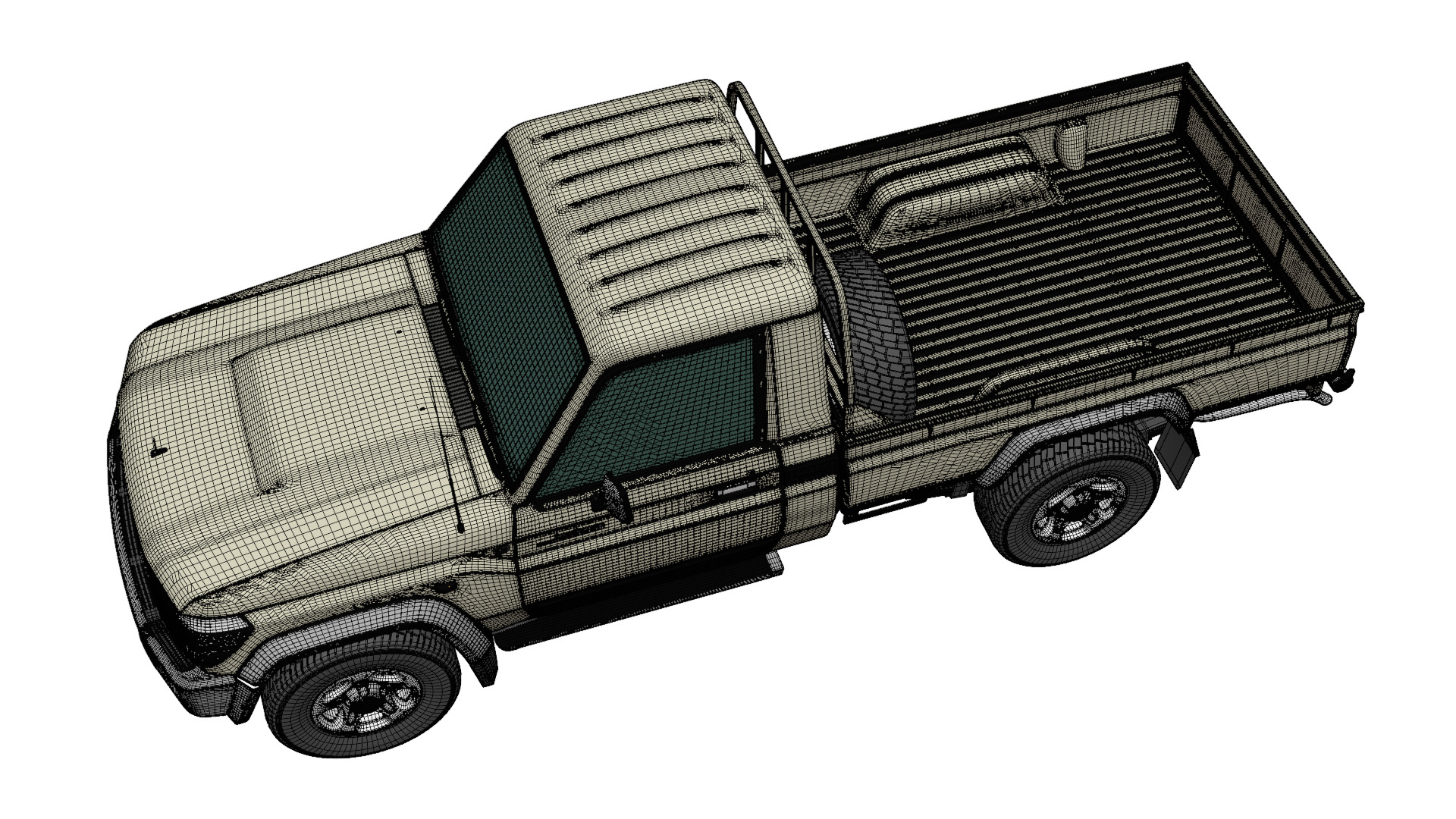 toyota land cruiser 3D model_11
