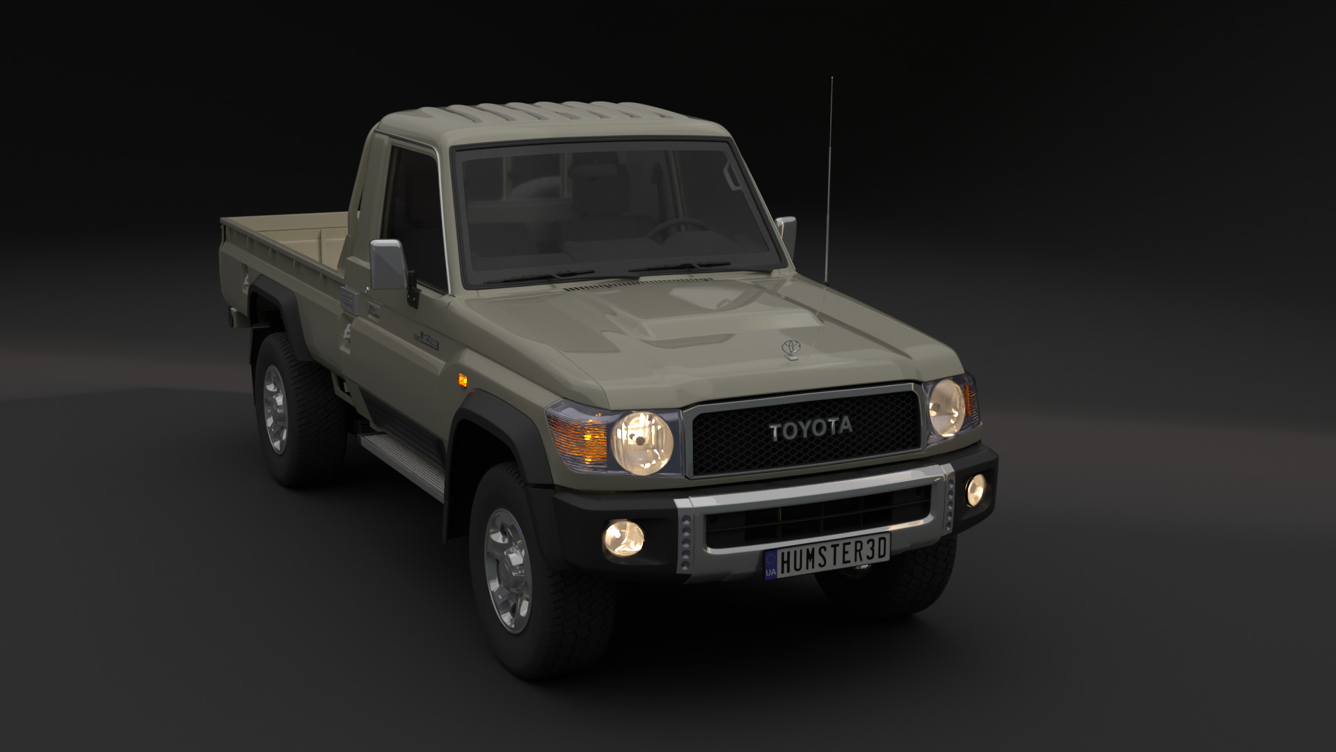 toyota land cruiser 3D model_2