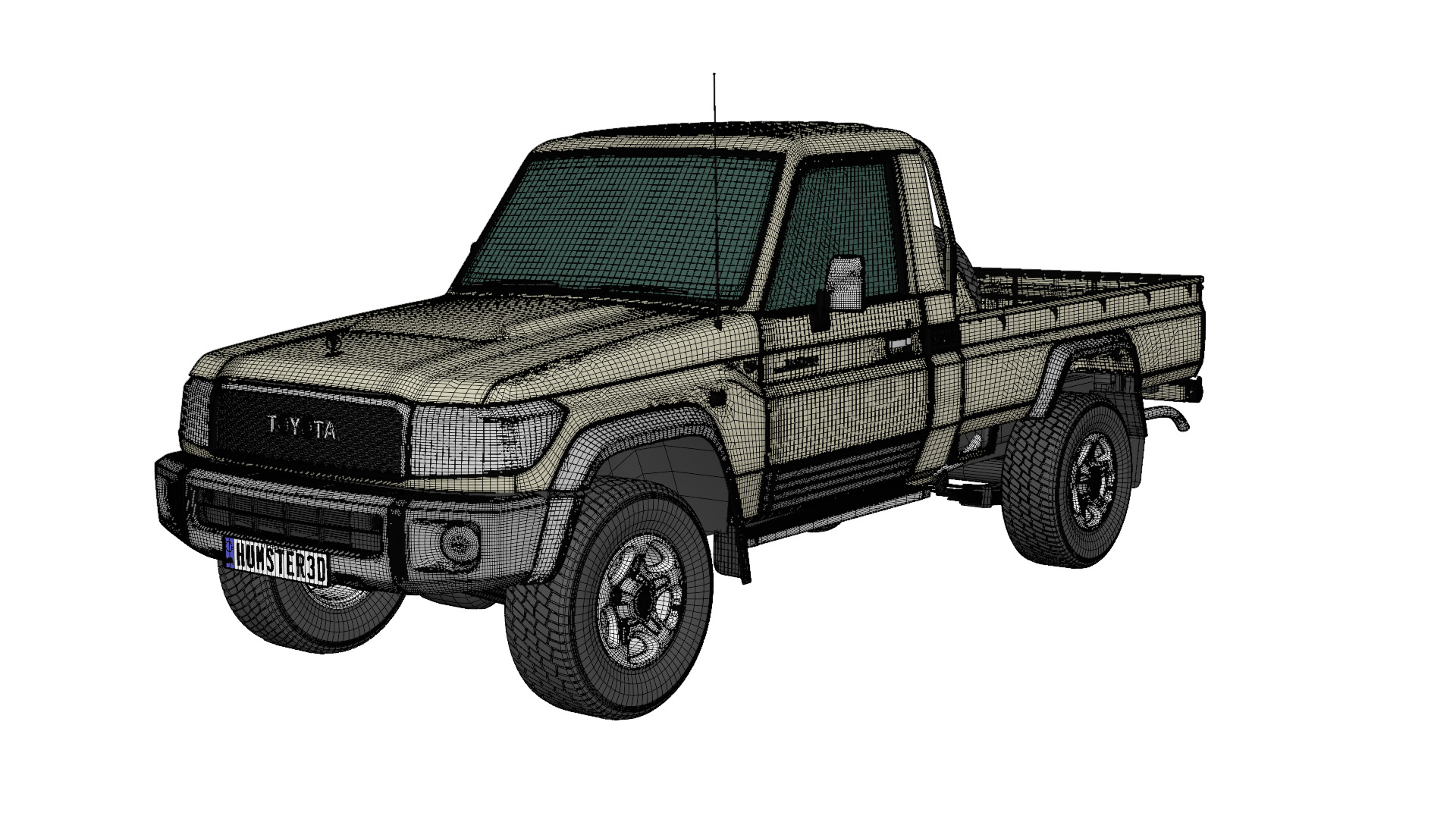 toyota land cruiser 3D model_8