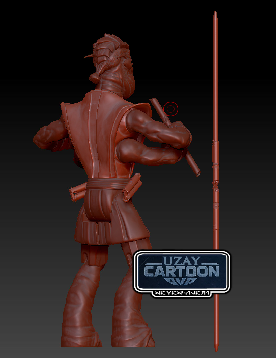 Star wars Clone wars  Master Pong Krell 3D print model_1