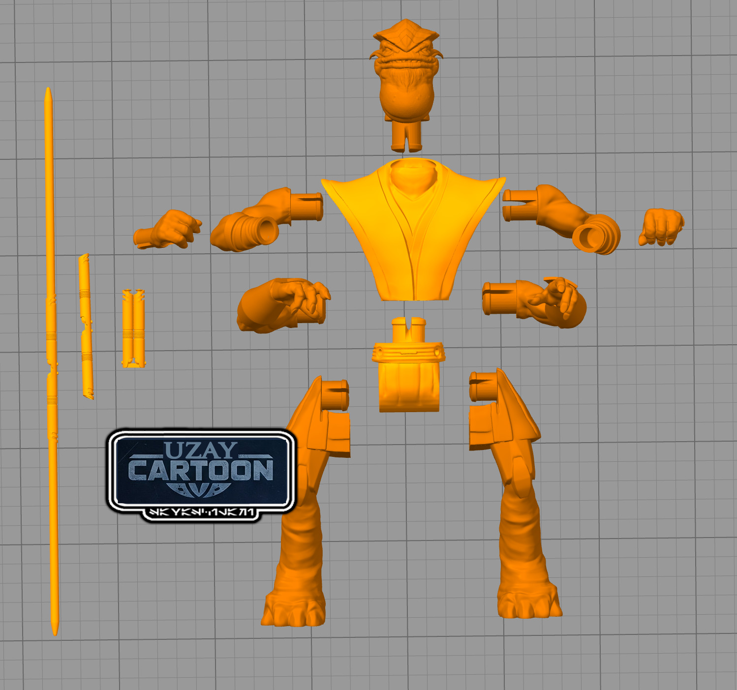 Star wars Clone wars  Master Pong Krell 3D print model_3