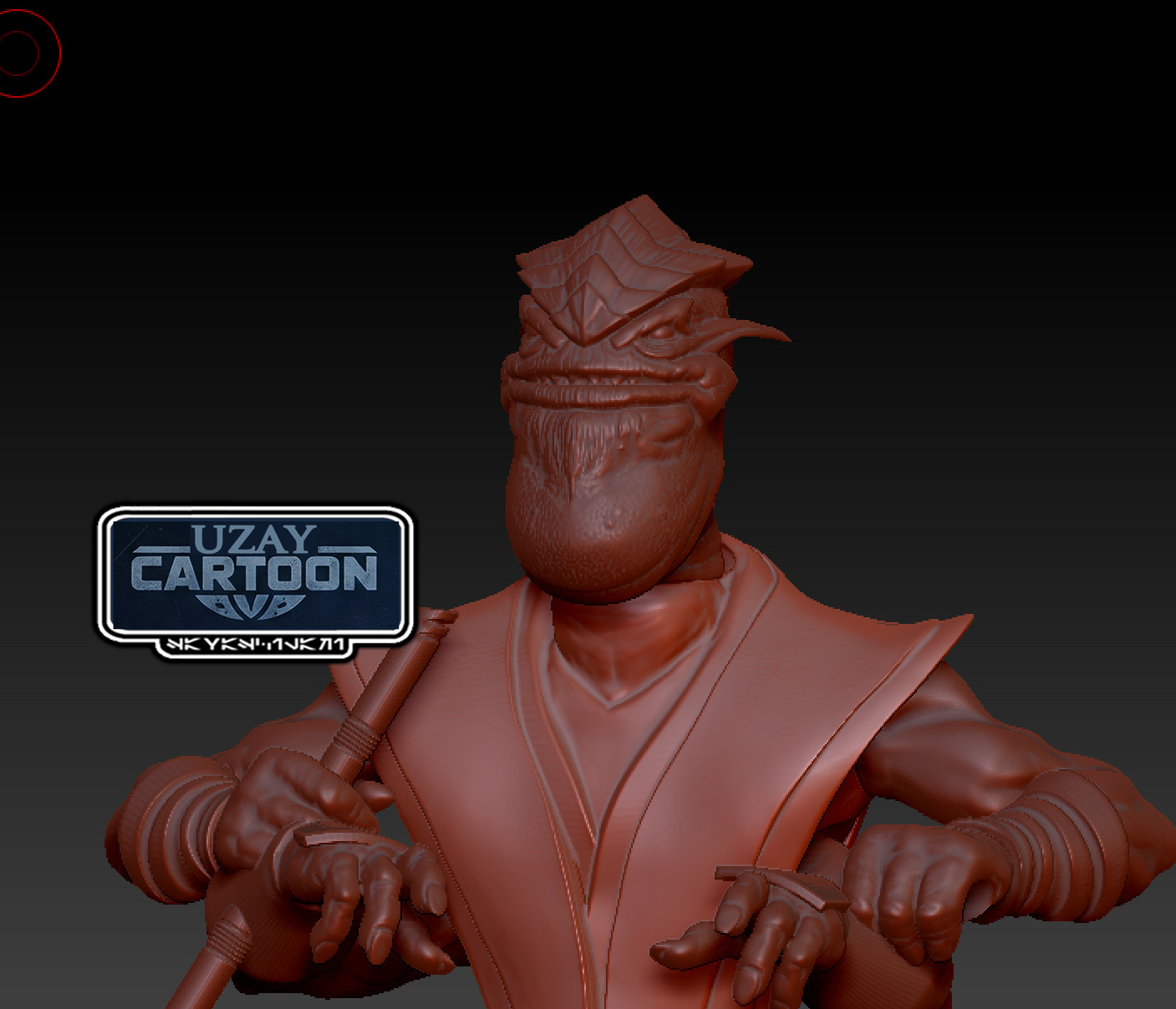 Star wars Clone wars  Master Pong Krell 3D print model_2