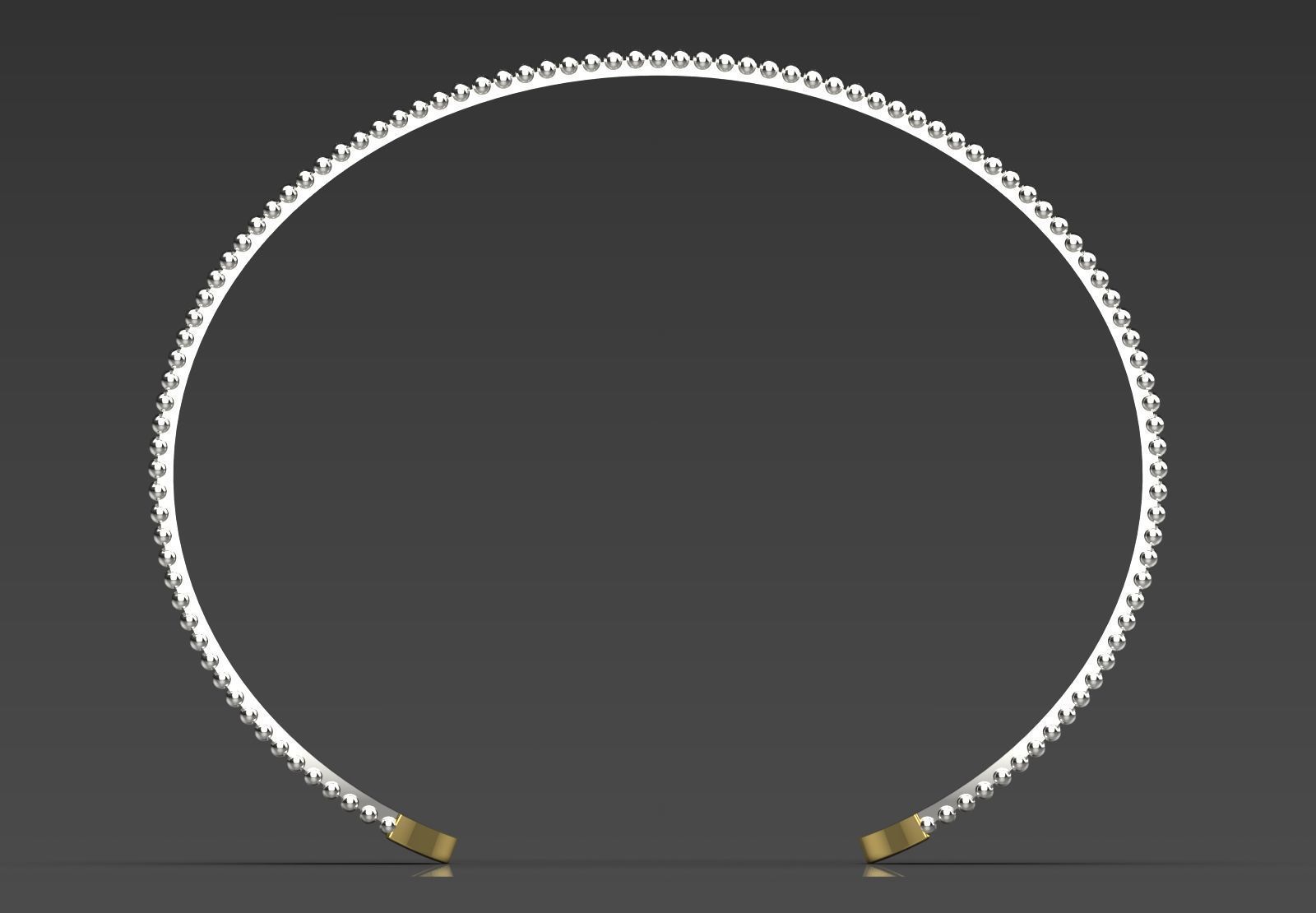 Womens Bangle Bracelet Model bg0039 3D print model_17