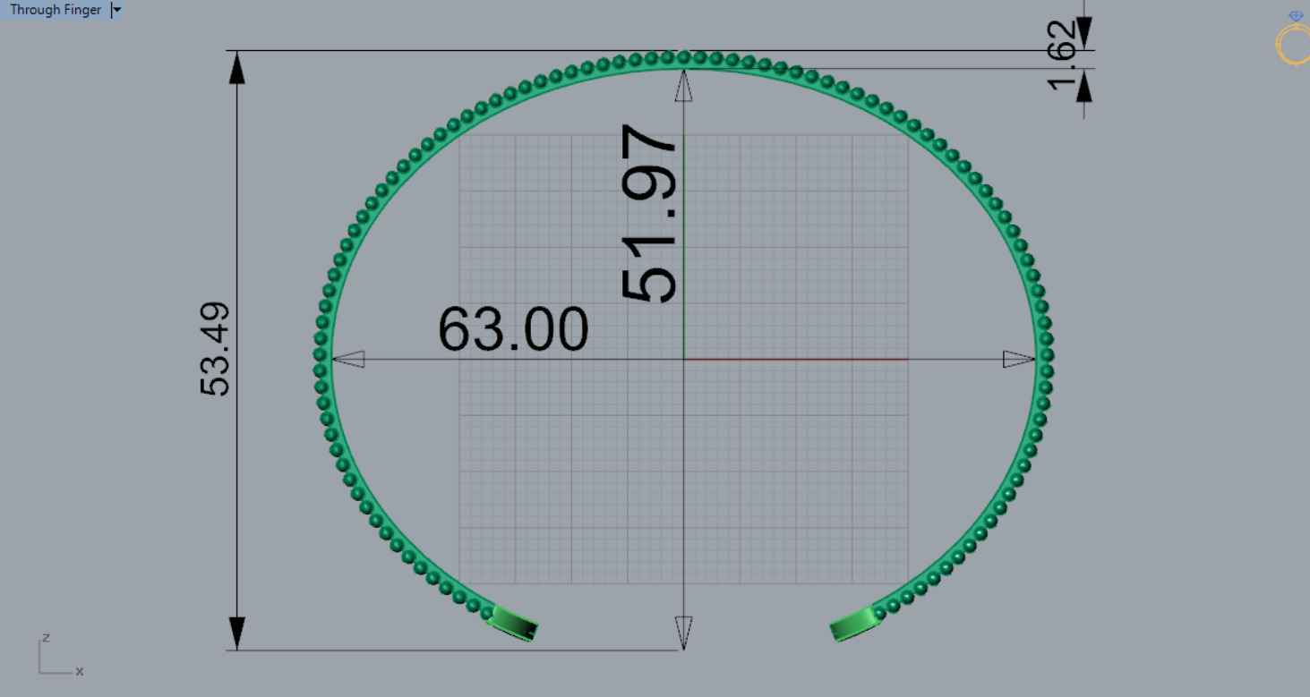 Womens Bangle Bracelet Model bg0039 3D print model_8