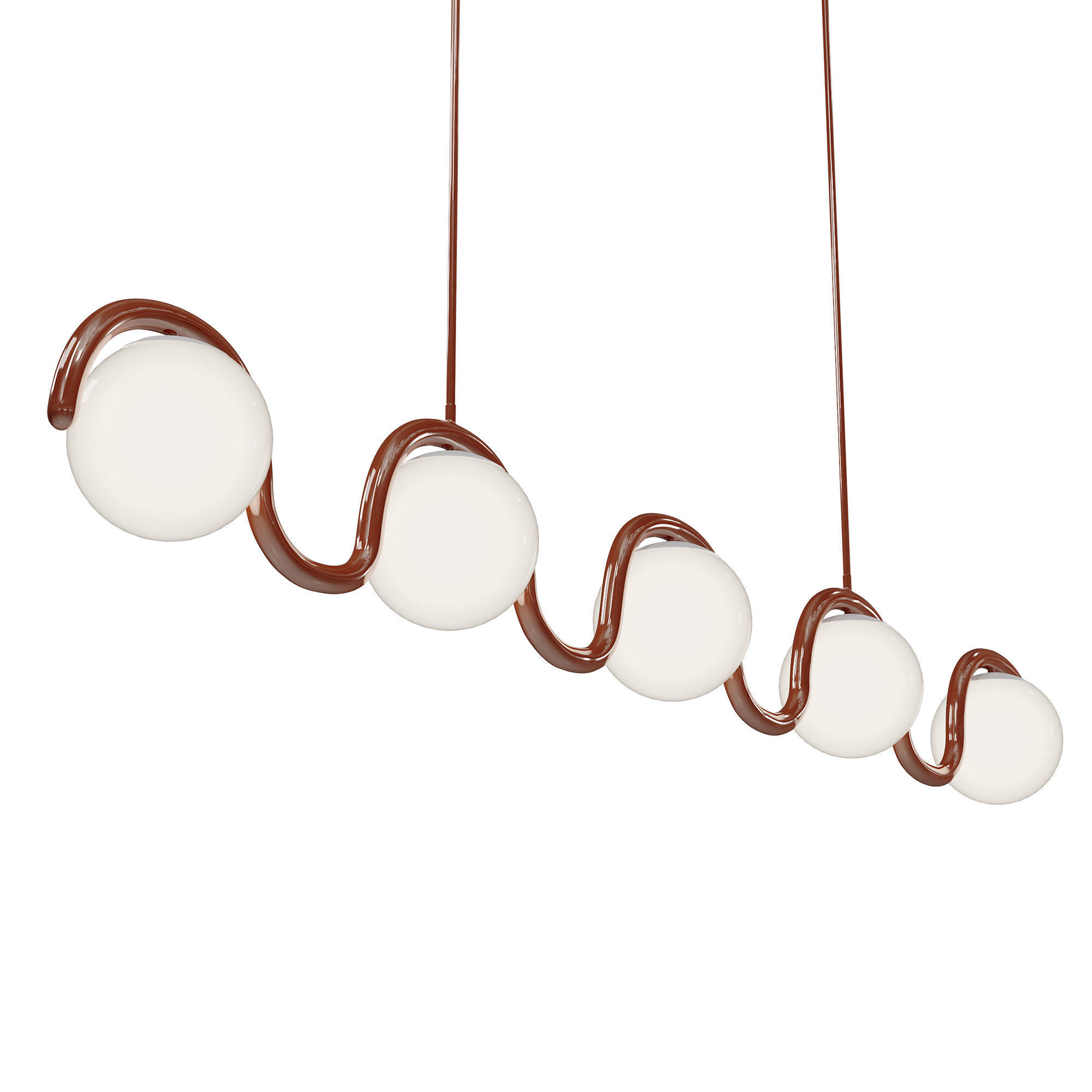 Lenox 5 Globe Linear Chandelier V by Astraeus Clarke 3D model_7