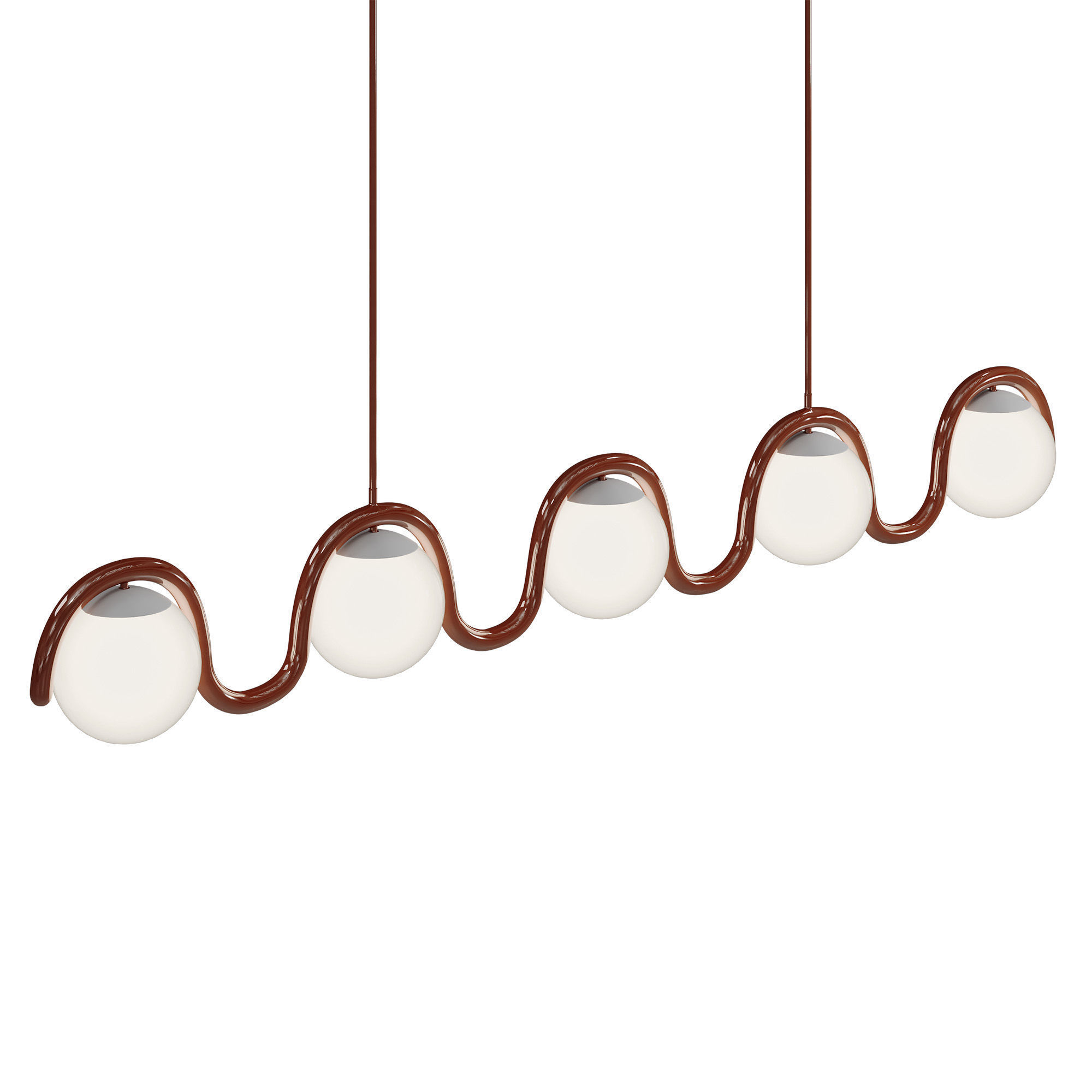 Lenox 5 Globe Linear Chandelier V by Astraeus Clarke 3D model_6