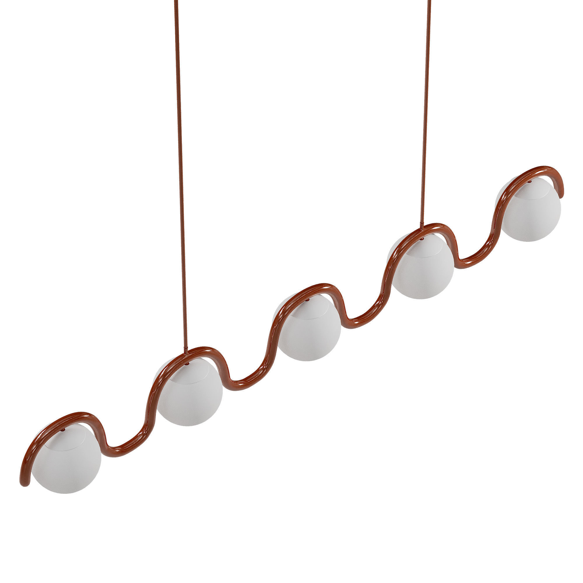 Lenox 5 Globe Linear Chandelier V by Astraeus Clarke 3D model_4