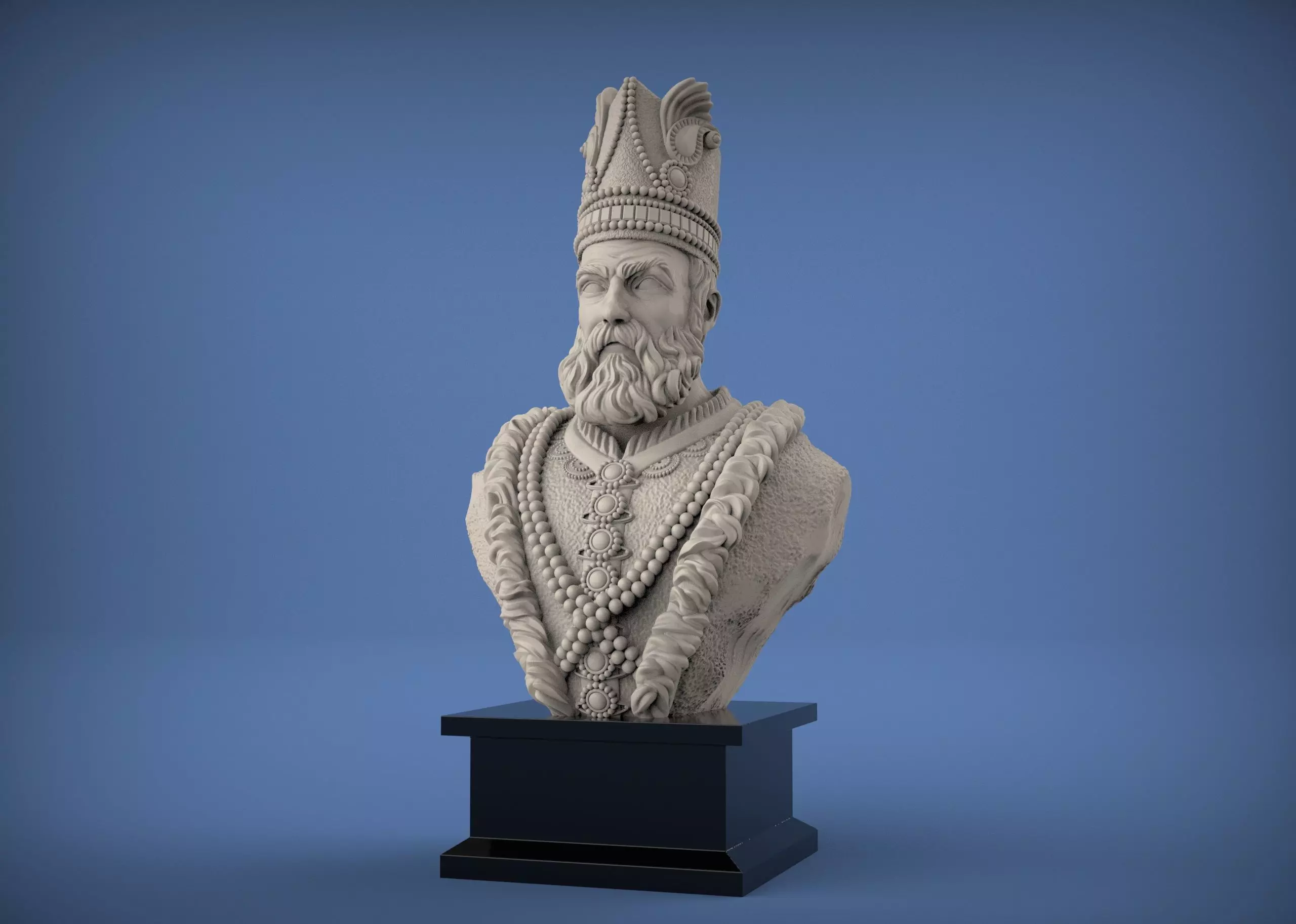 Nader Shah  3D print model_0